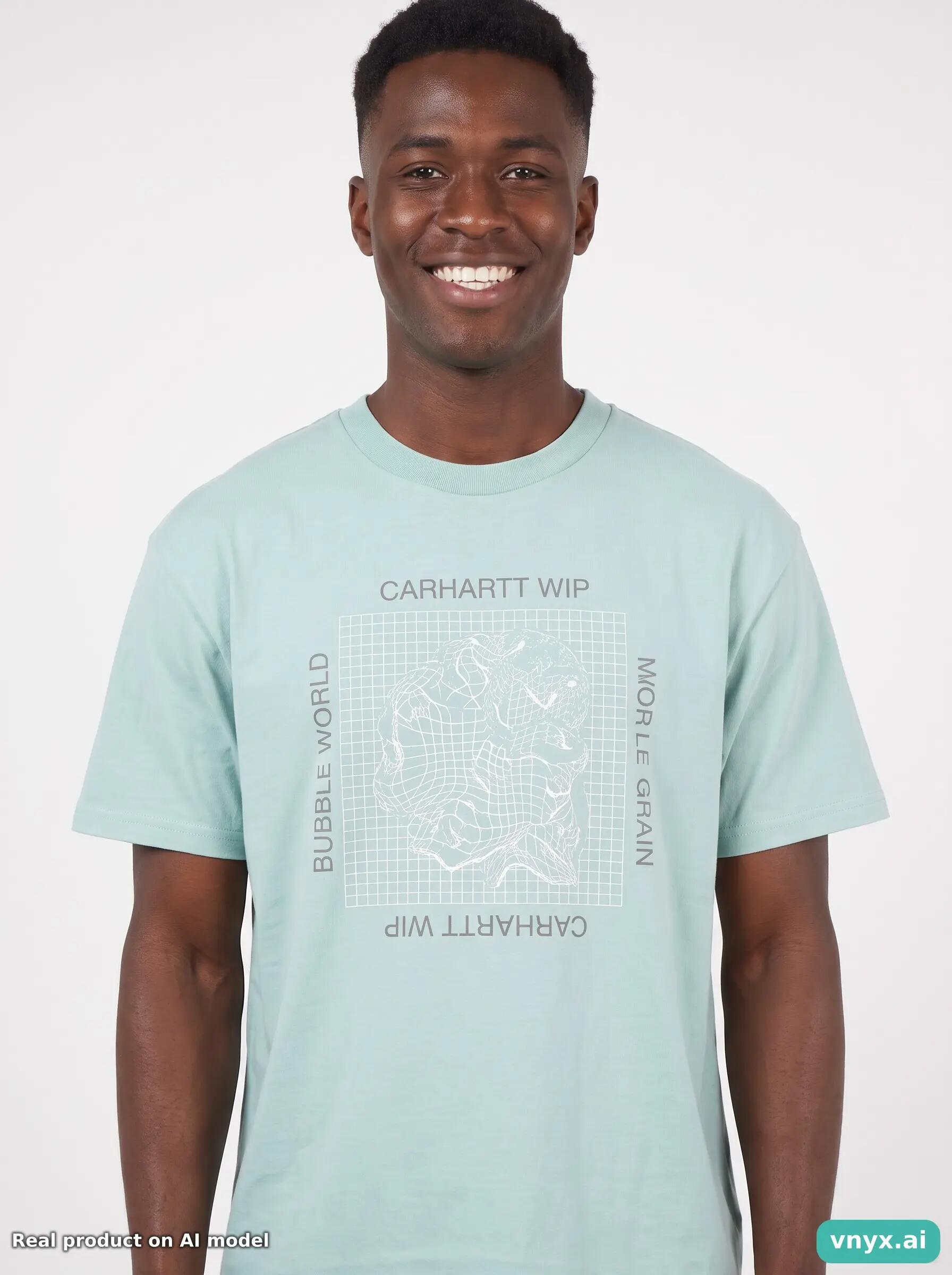 Second Life - Vintage Carhartt Mint Green T-Shirt Men M 5/5