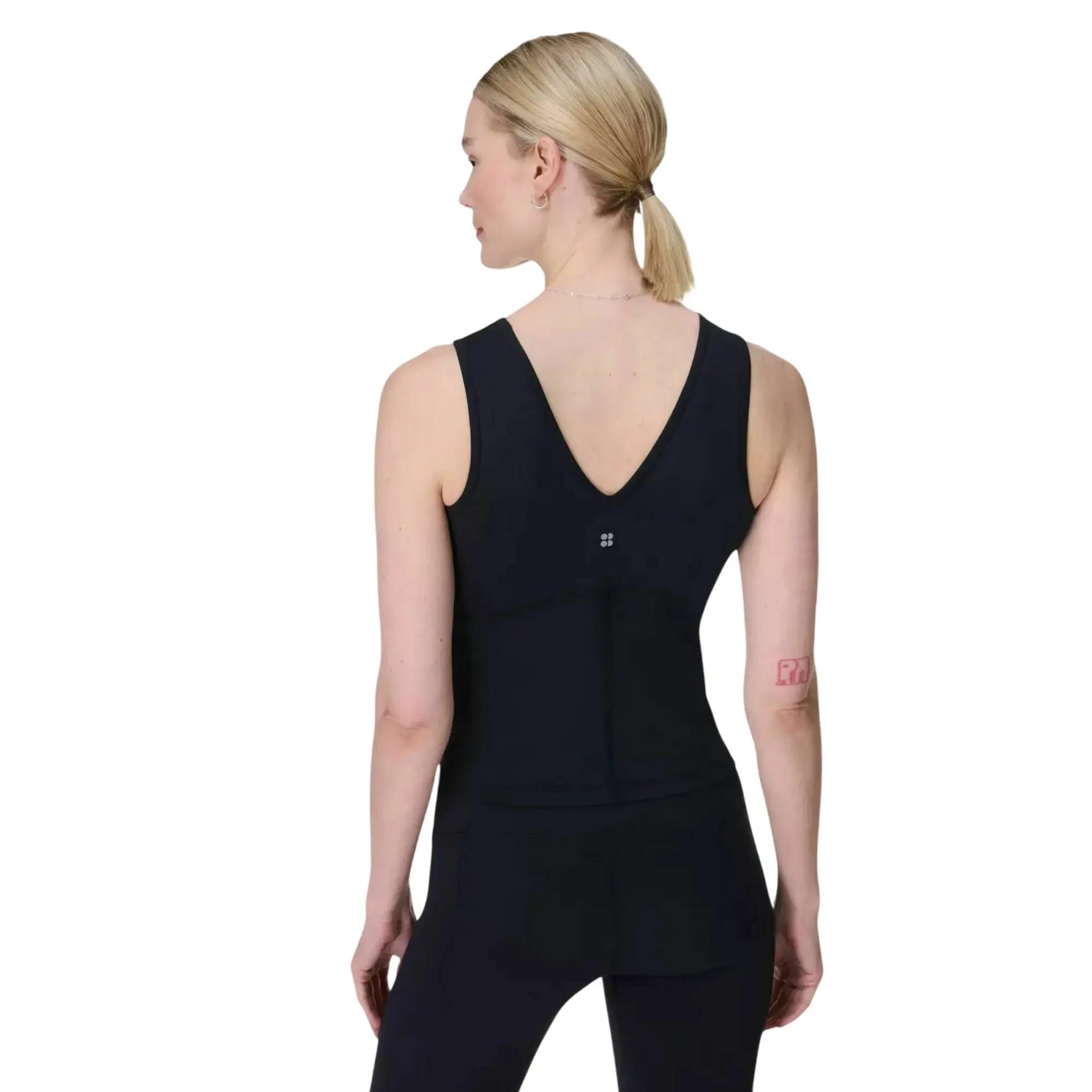 Camiseta Sin Mangas Gaia para Mujer Negro 2/3