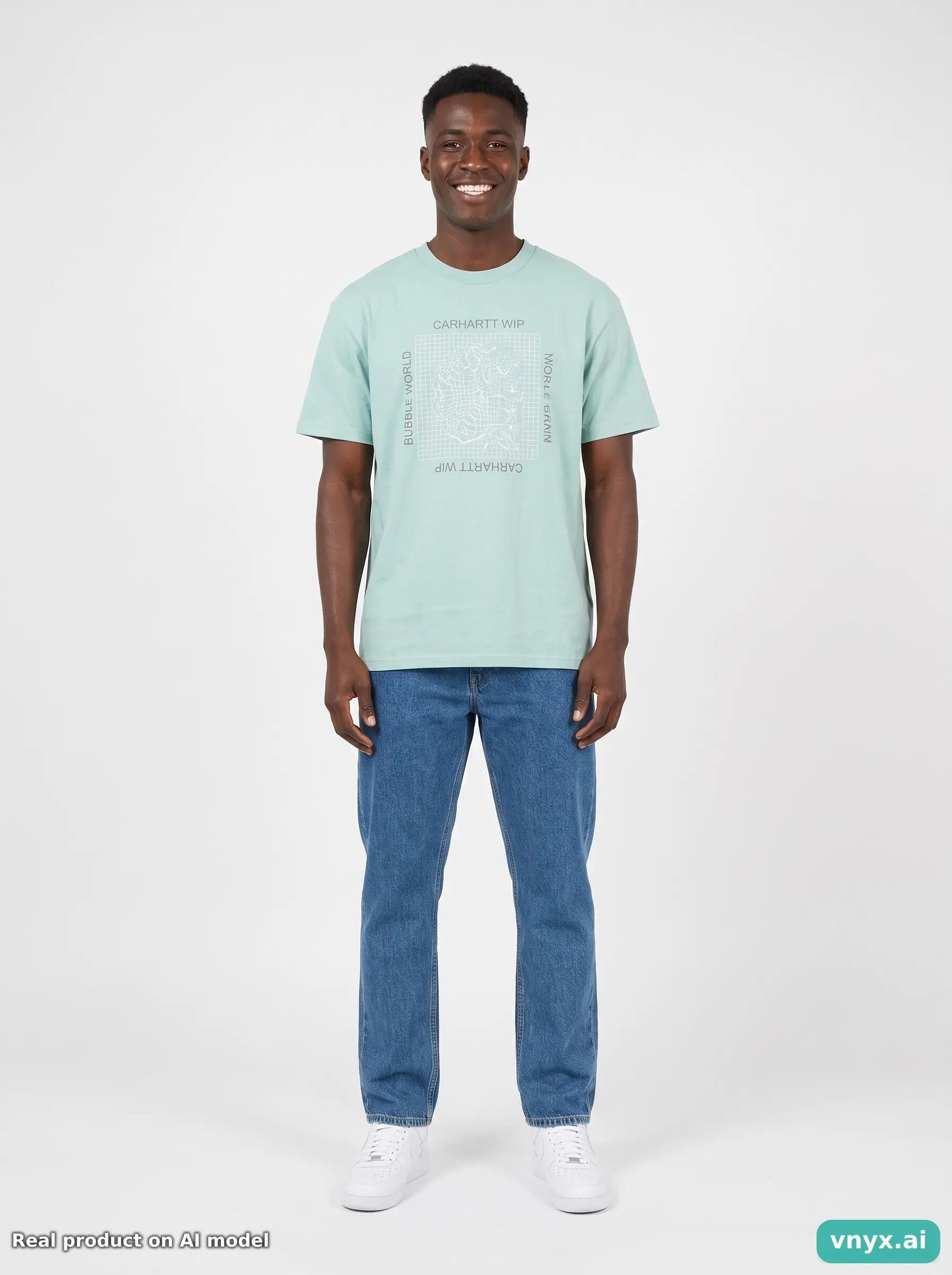 Second Life - Vintage Carhartt Mint Green T-Shirt Men M 3/5