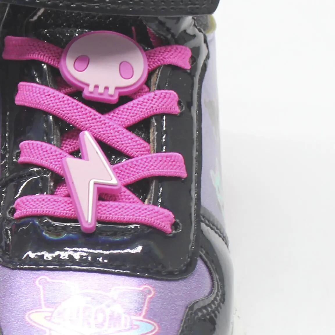 Zapatillas Deportivas con Luces Infantil Hello Kitty Kuromi con Velcro Negras 5/7