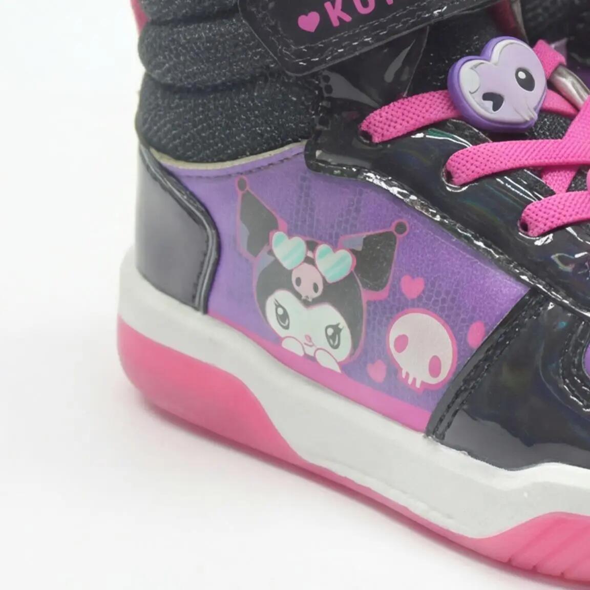 Zapatillas Deportivas con Luces Infantil Hello Kitty Kuromi con Velcro Negras 4/7