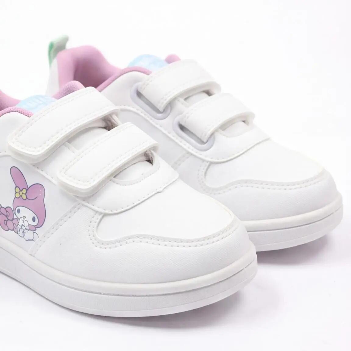 Zapatillas Deportivas Infantil Hello Kitty con Doble Velcro Blancas 4/6