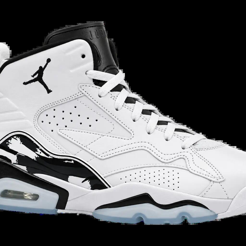 Herren - Low-Top-Sneaker - Schnürung, Leder - Air Jordan MVP - Weiß-Schwarz