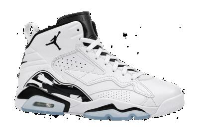 Heren - low-top-sneaker - veter, leer - air jordan mvp - wit-zwart