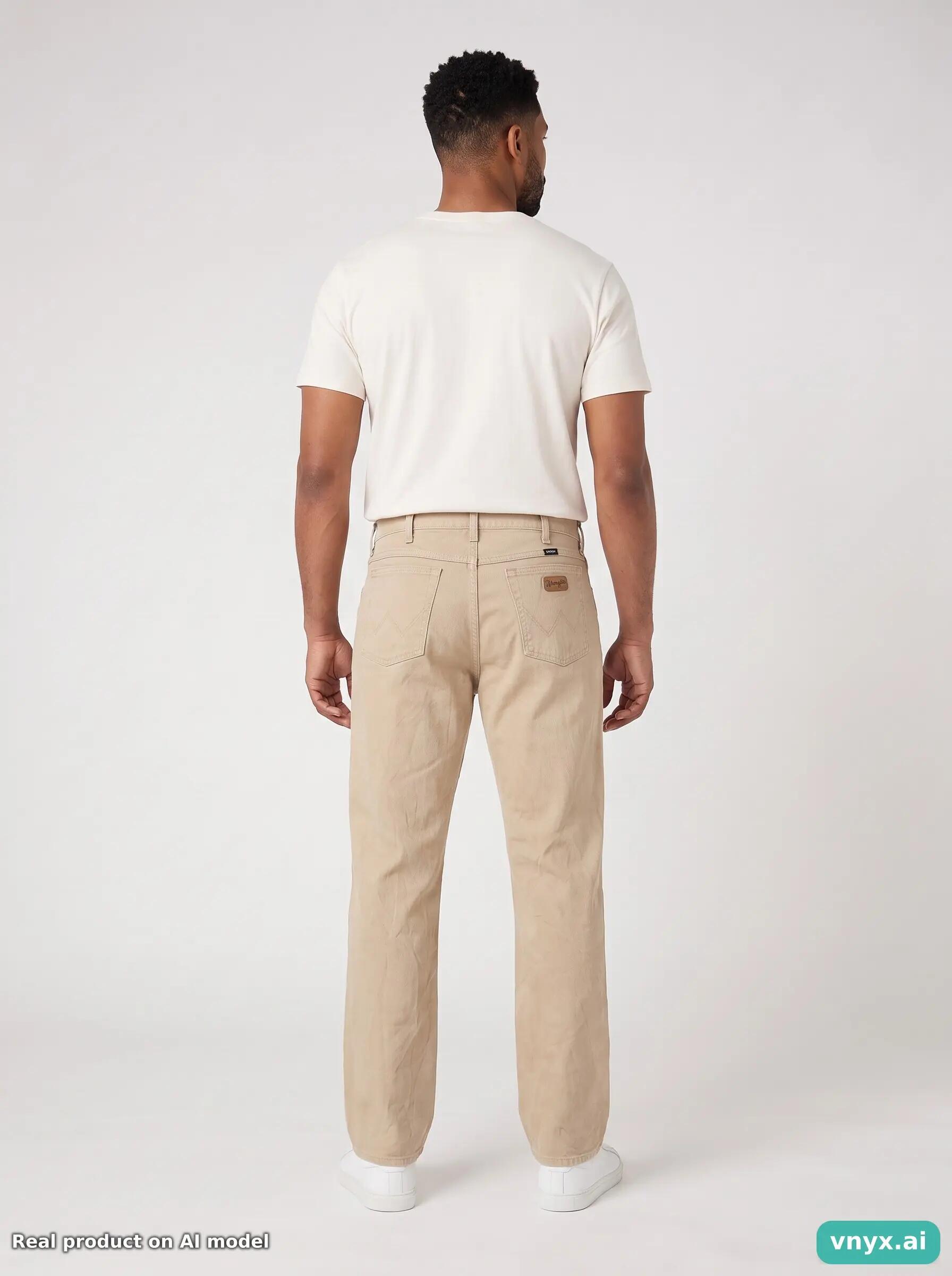 Second Life - Vintage Wrangler Beige Jeans Men 38 L30 2/6