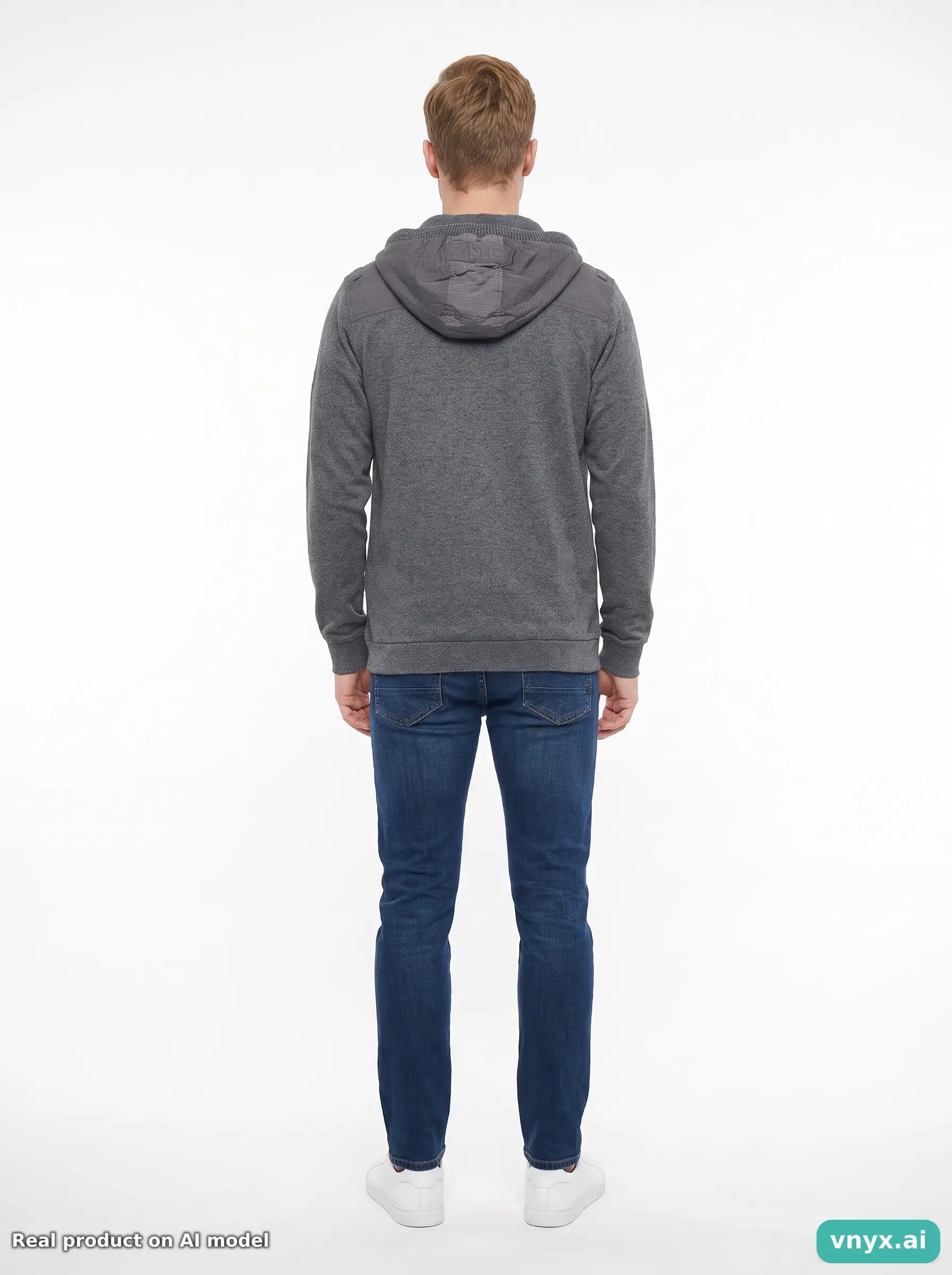 Second Life - Vintage Bench Dark Grey Hoodie Men S 4/5