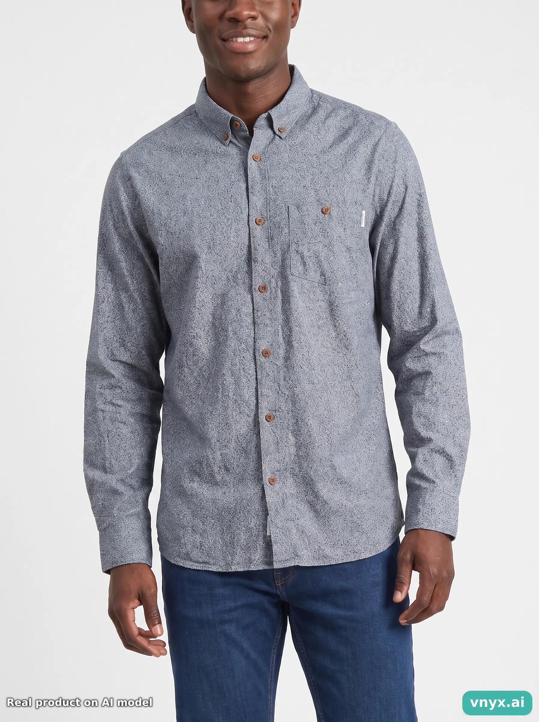 Second Life - Vintage Carhartt Grey Casual Shirt Men S 5/5