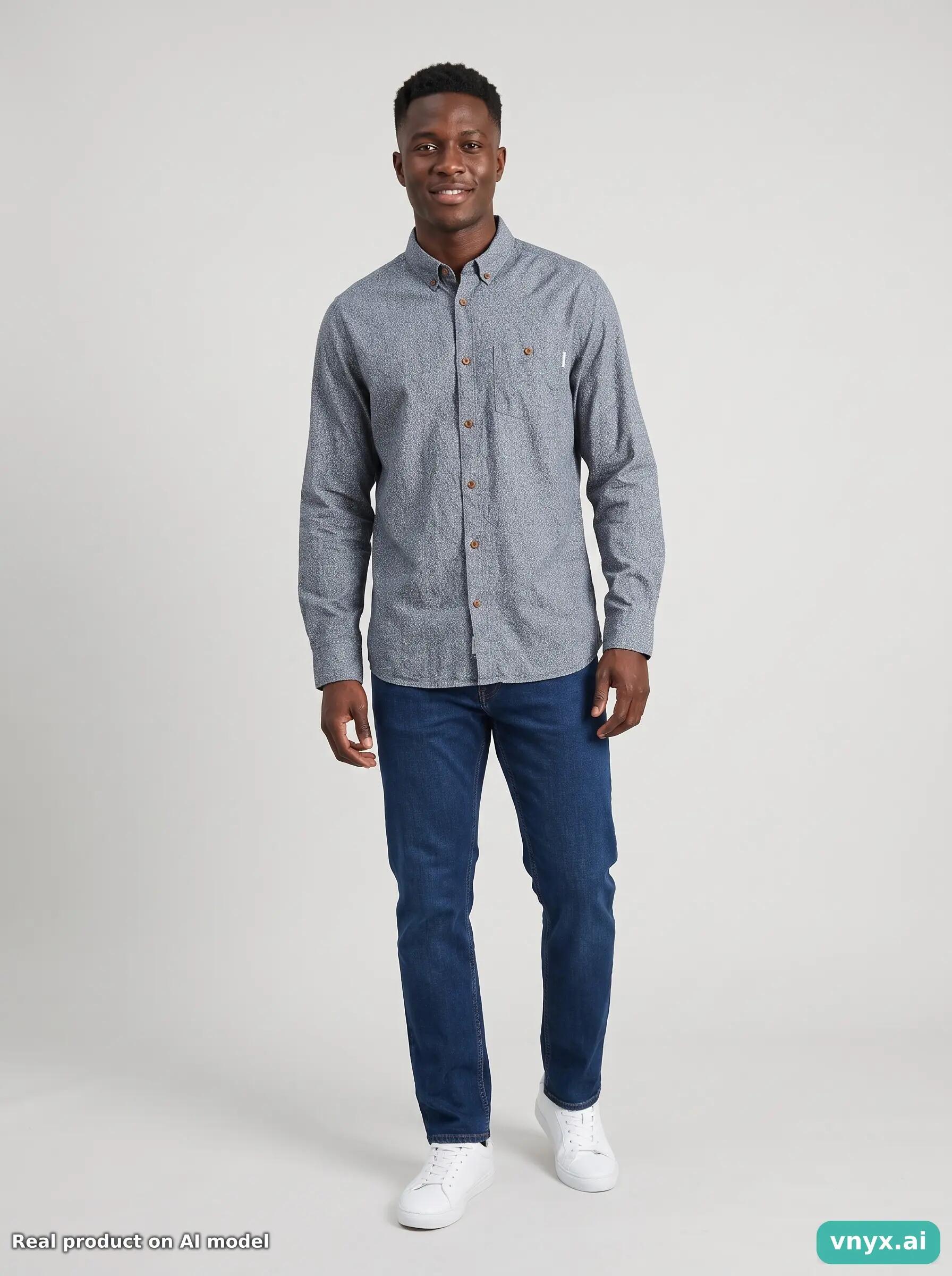 Second Life - Vintage Carhartt Grey Casual Shirt Men S 3/5