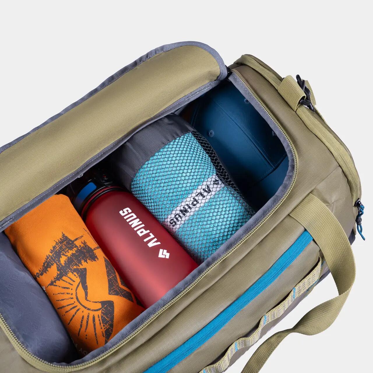 Geanta de voiaj Alpinus Lombardia 40 Unisex - 40 L - Verde Kaki 2/9