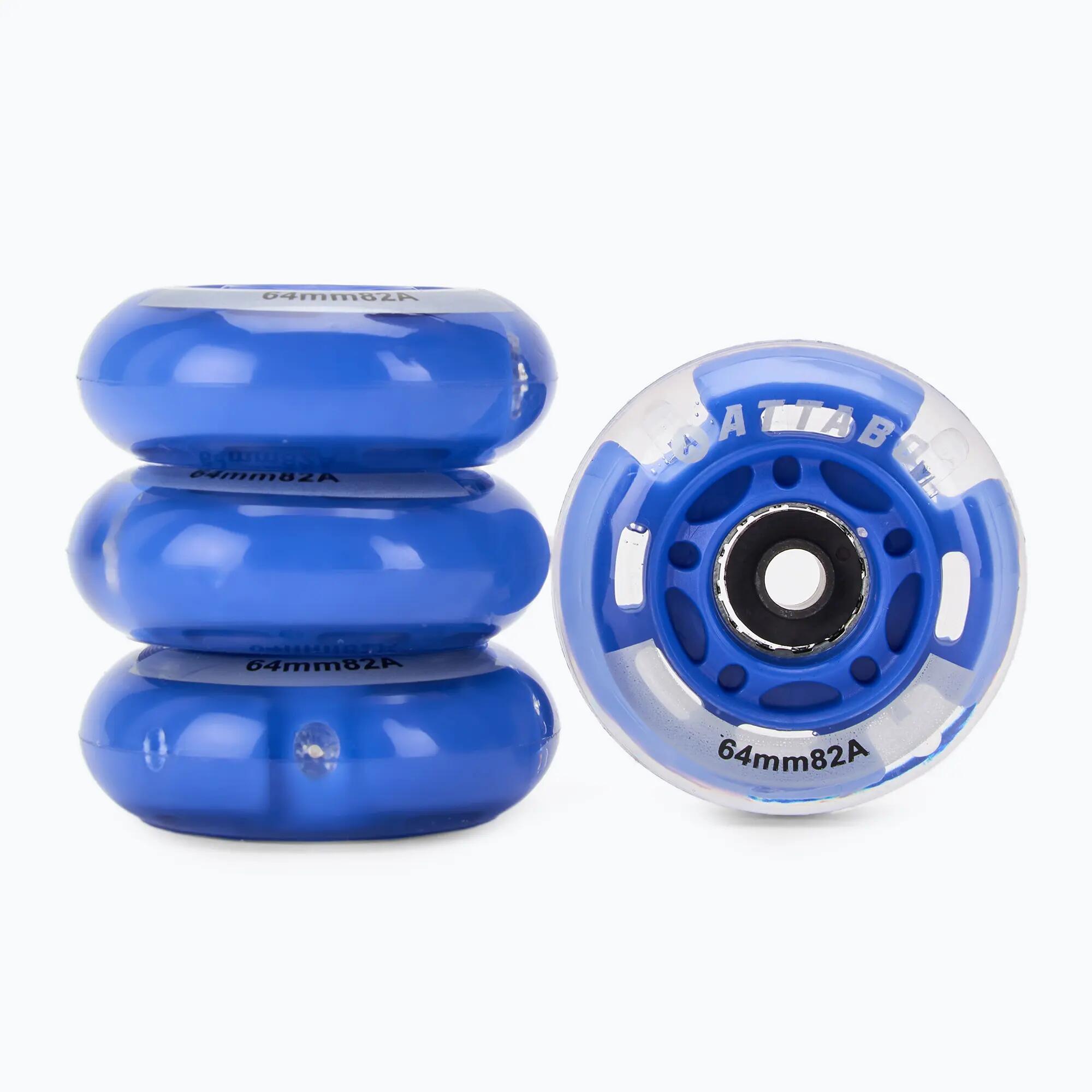 HUMBAKA Flashing Wheels LED-es görkorcsolya kerekek 64 mm 4 db 2/3