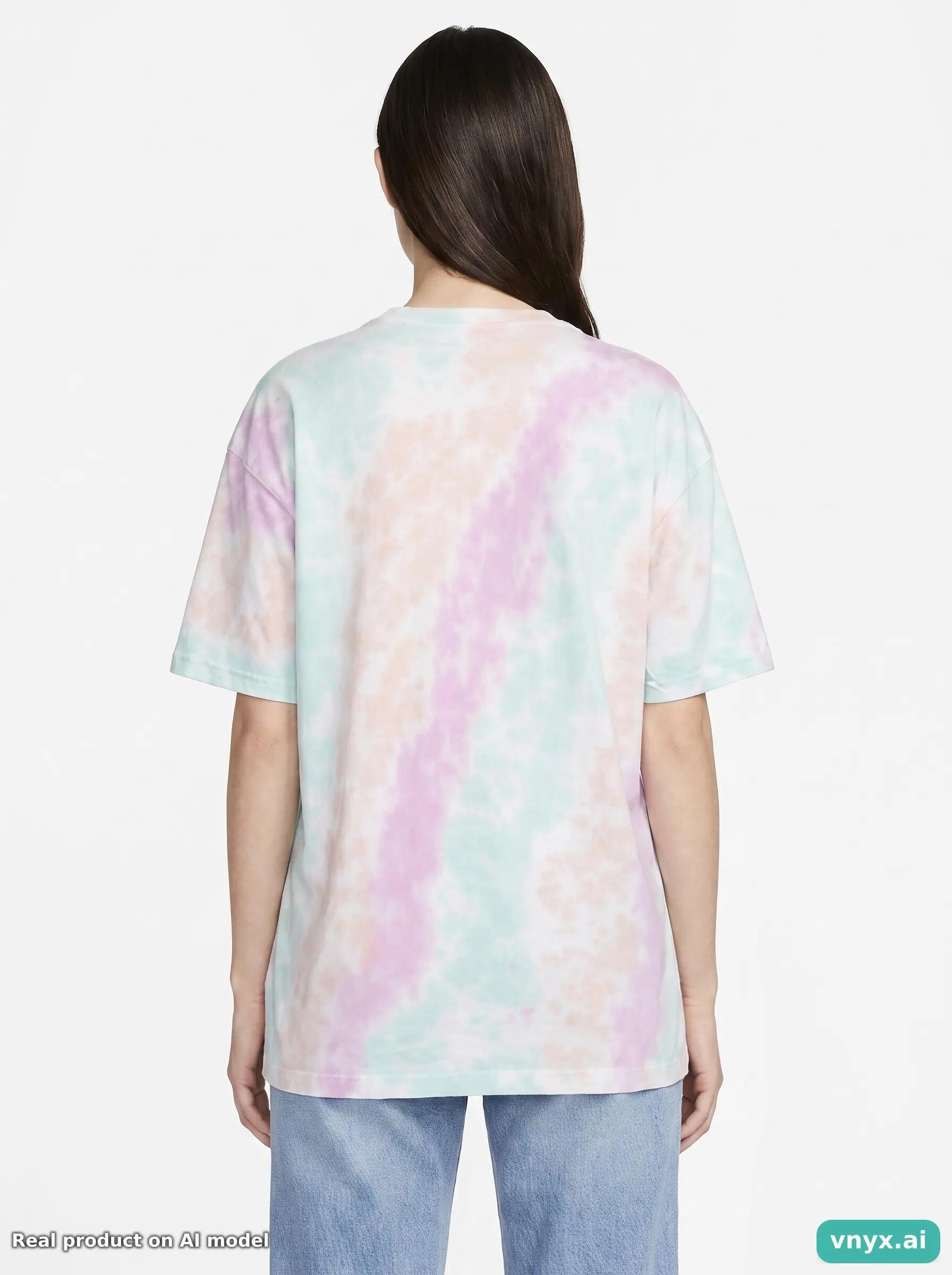 Second Life - Nike T-Shirt in Pastel Tie-Dye size L 2/5