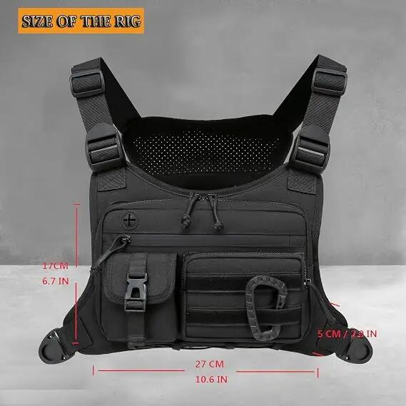 Sacoche de poitrine pour sports outdoor homme et femme, sac de course léger et r 2/6