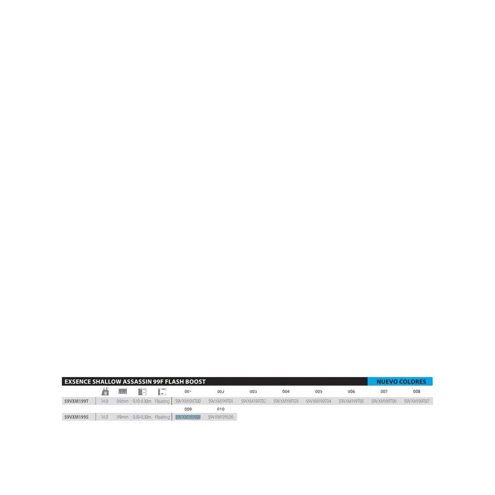 Appât de pêche Shimano Exsence Shallow Assassin 99F Silber 3/5