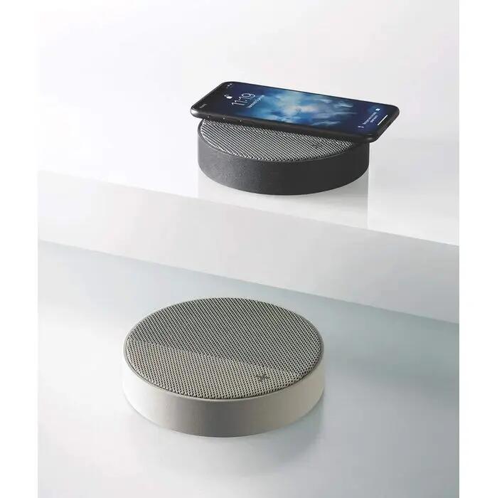 Station de Charge sans Fil et Haut-Parleur Bluetooth 5W - Pierre/Rose 5/5