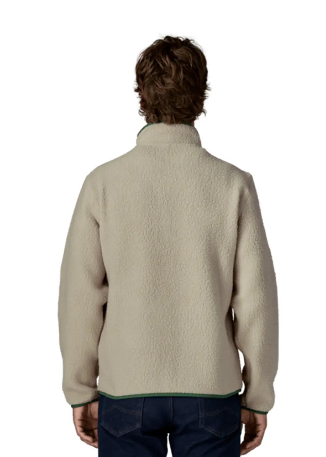 Chaqueta Polar Beige Patagonia Retro Pile Fleece Jacket Pelican w/Canopy Green 2/4