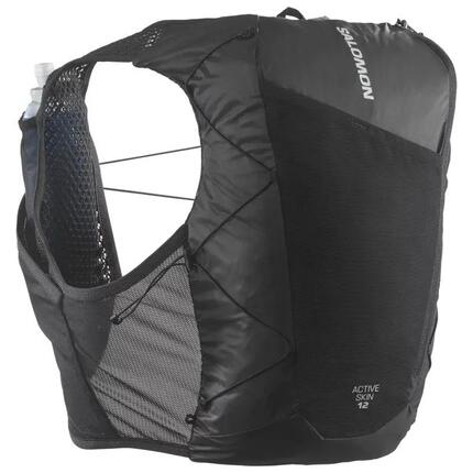Active Skin" Rucksack, 12 Liter Damen und Herren Schwarz