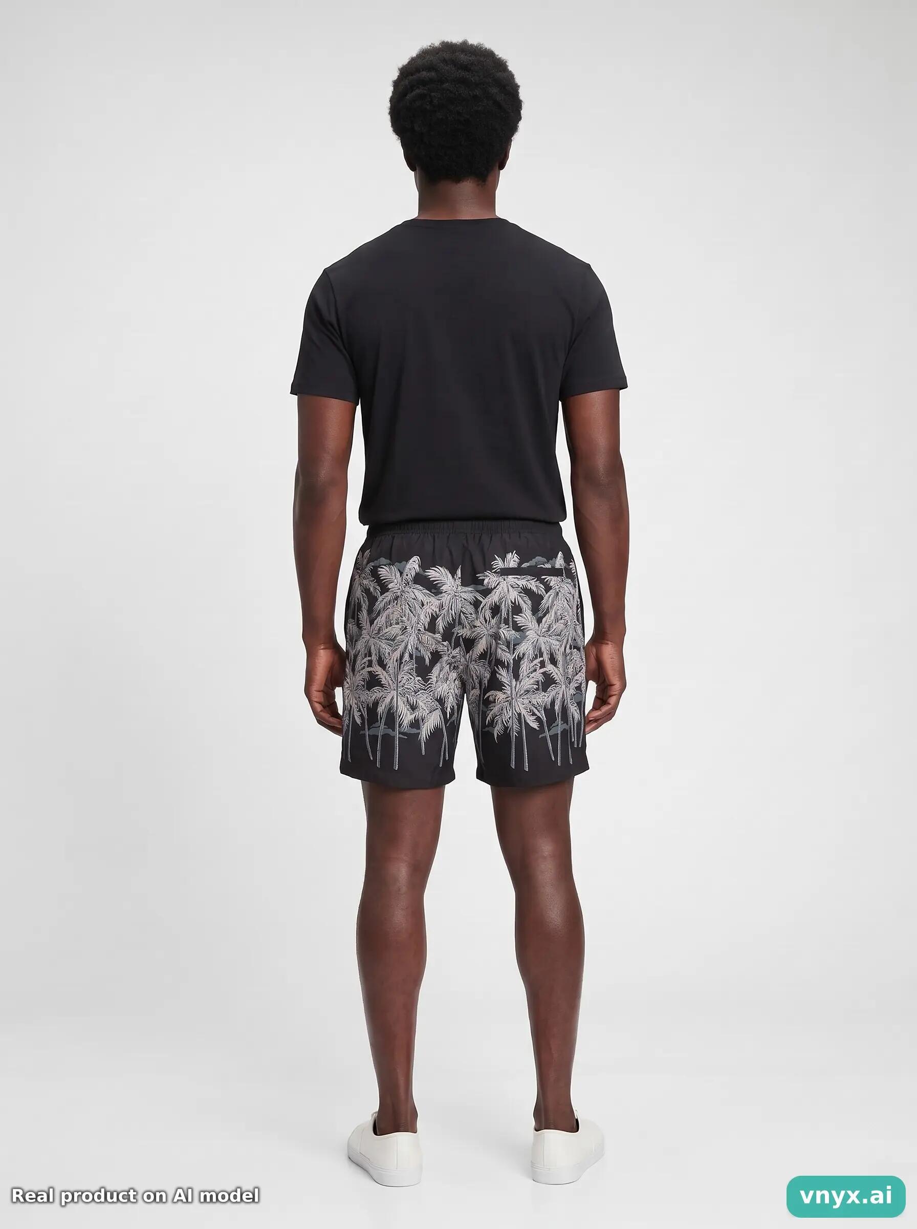 Second Life - Vintage palm Angels Black Shorts Men W32 (EU 40) 4/5