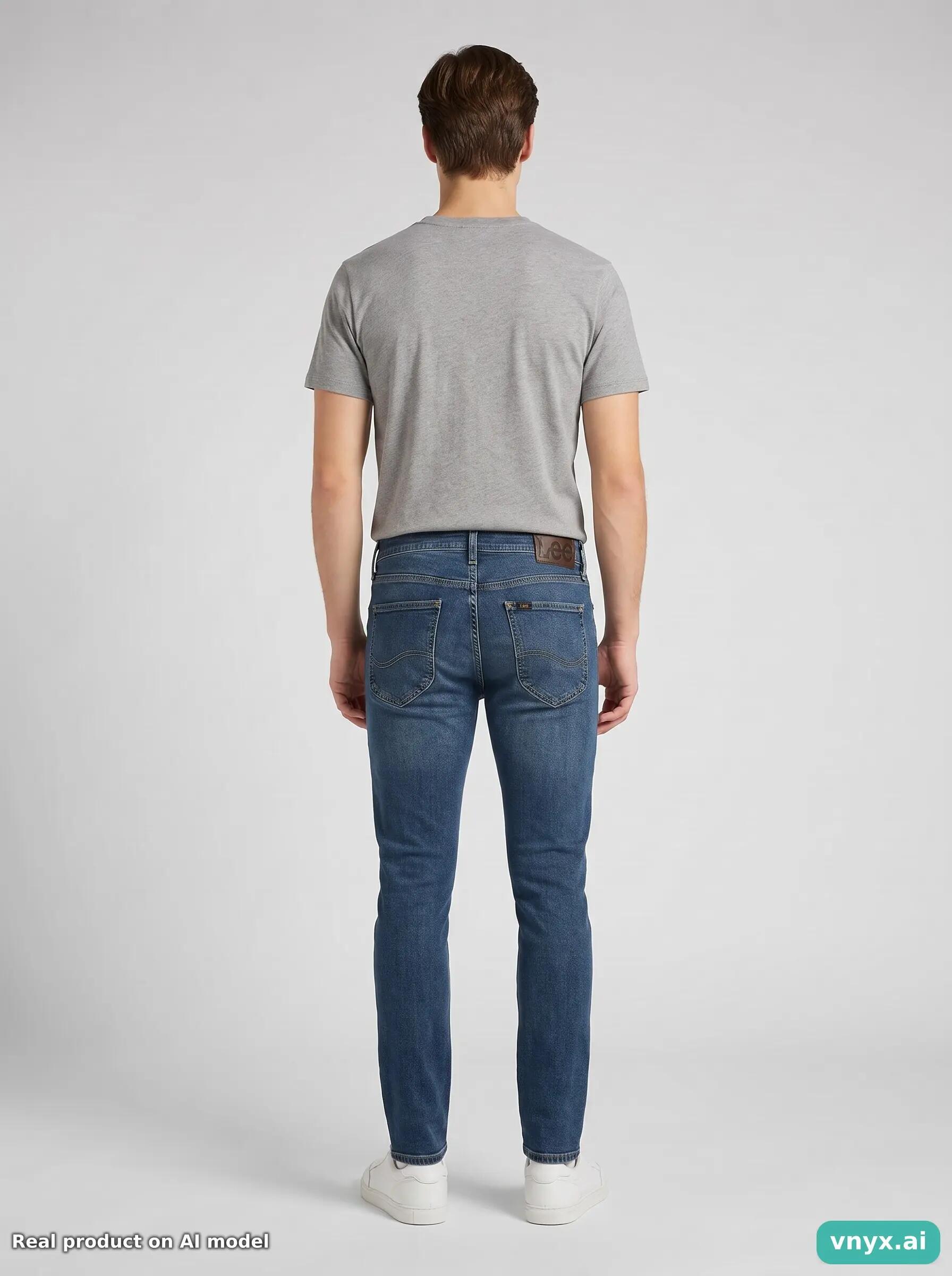Second Life - Vintage Lee Light Blue Jeans Men 32 L32 4/6
