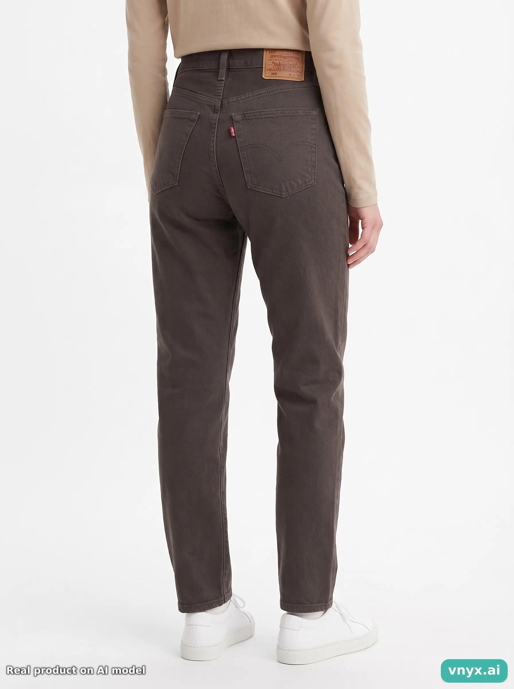 Second Life - Vintage Levi's Charcoal Trousers Women 31 L32 5/6