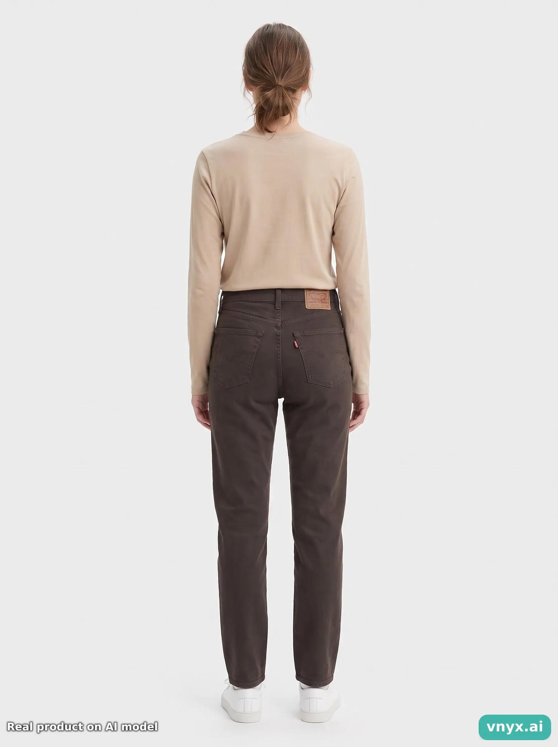 Second Life - Vintage Levi's Charcoal Trousers Women 31 L32 4/6