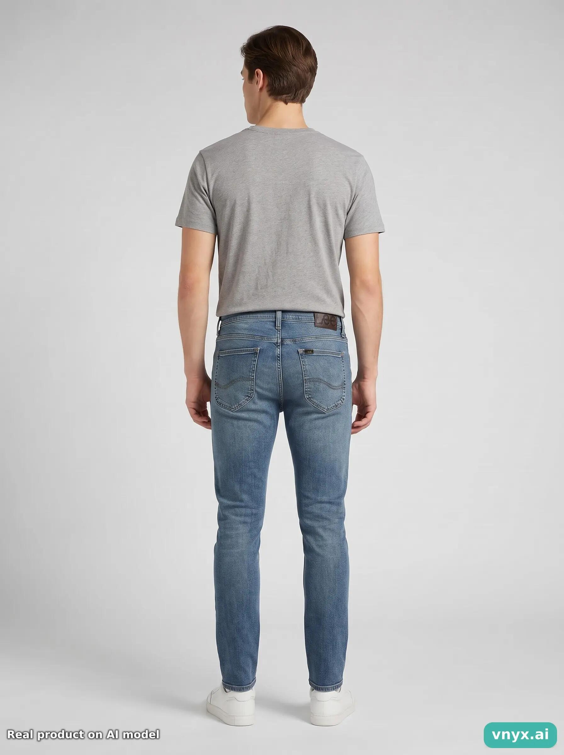 Second Life - Vintage Lee Light Blue Jeans Men 32 L32 2/6