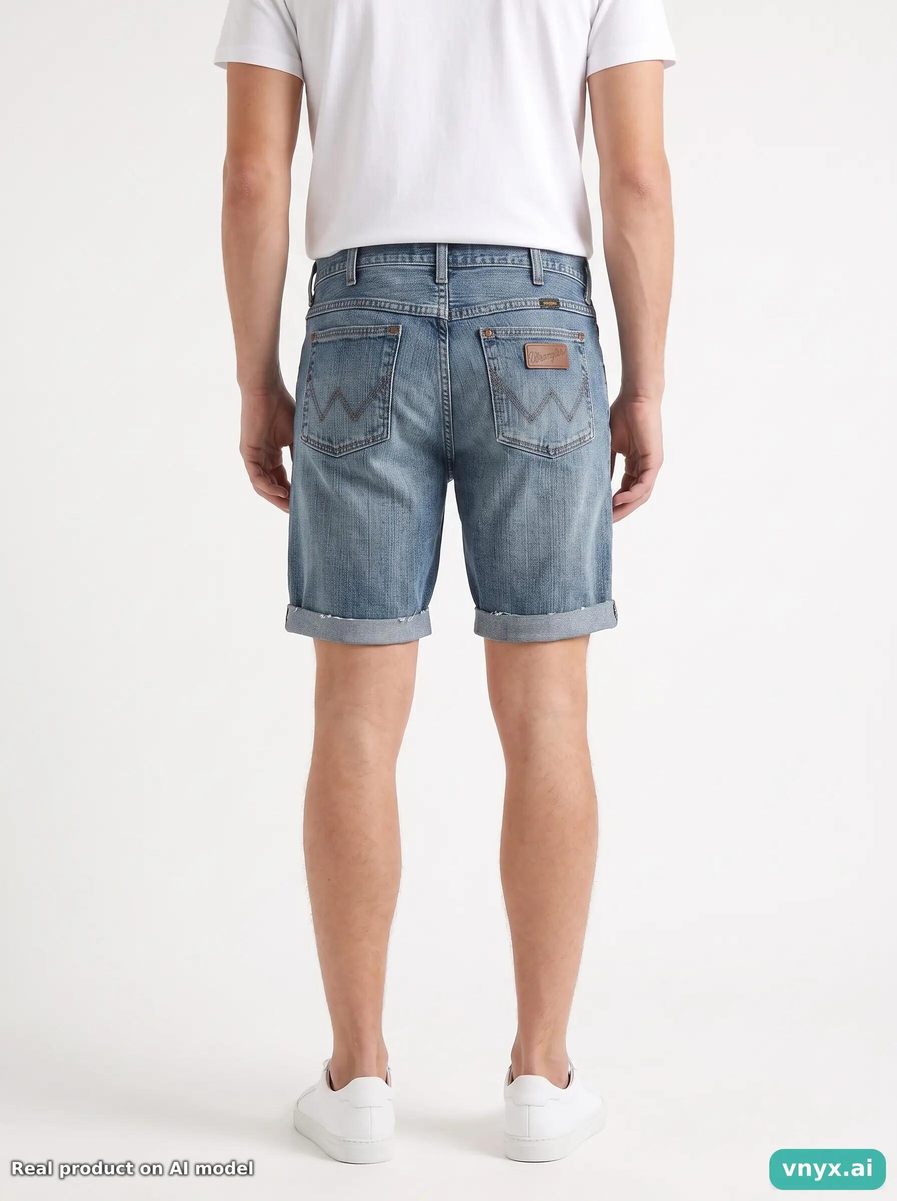 Second Life - Vintage Wrangler Light Blue Denim Shorts Men 33 2/6