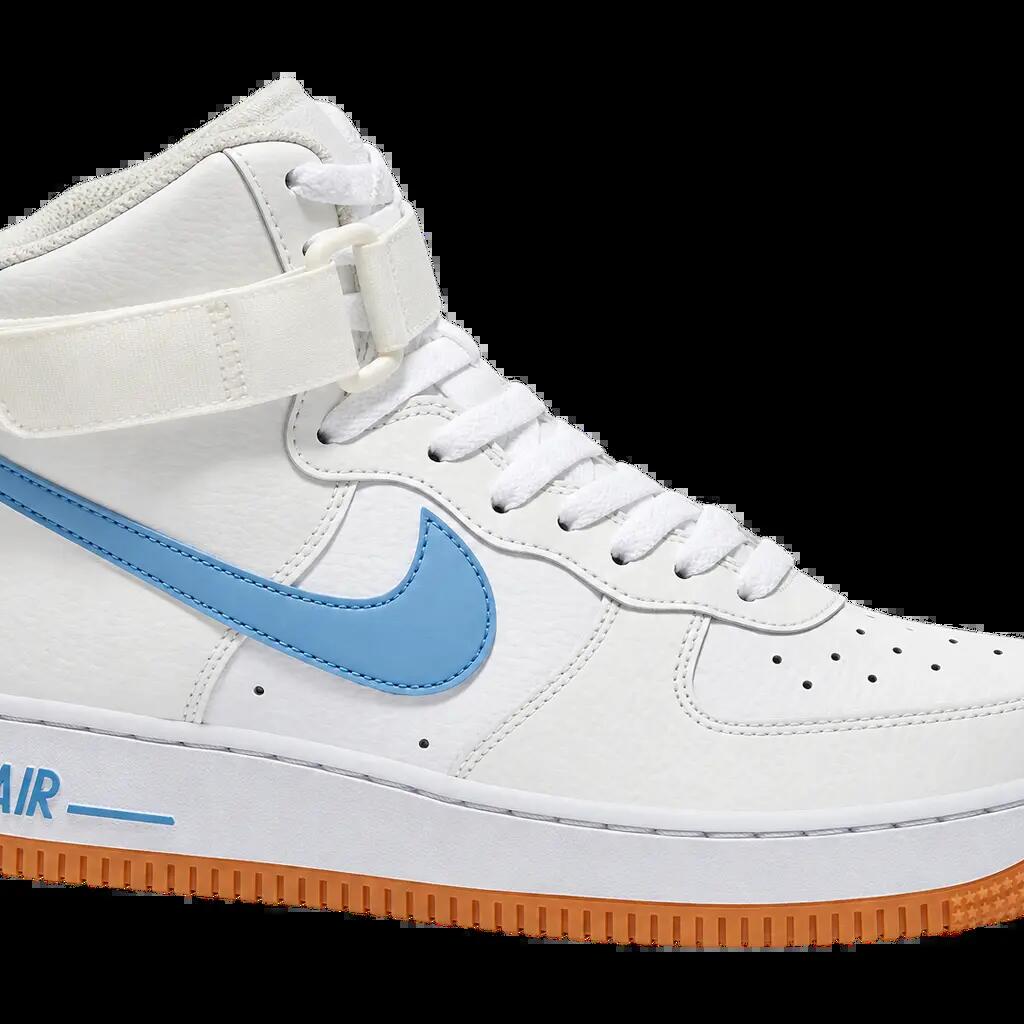 Damen - Sneaker - High-top - weiß, light blue gum - Nike Air force 1