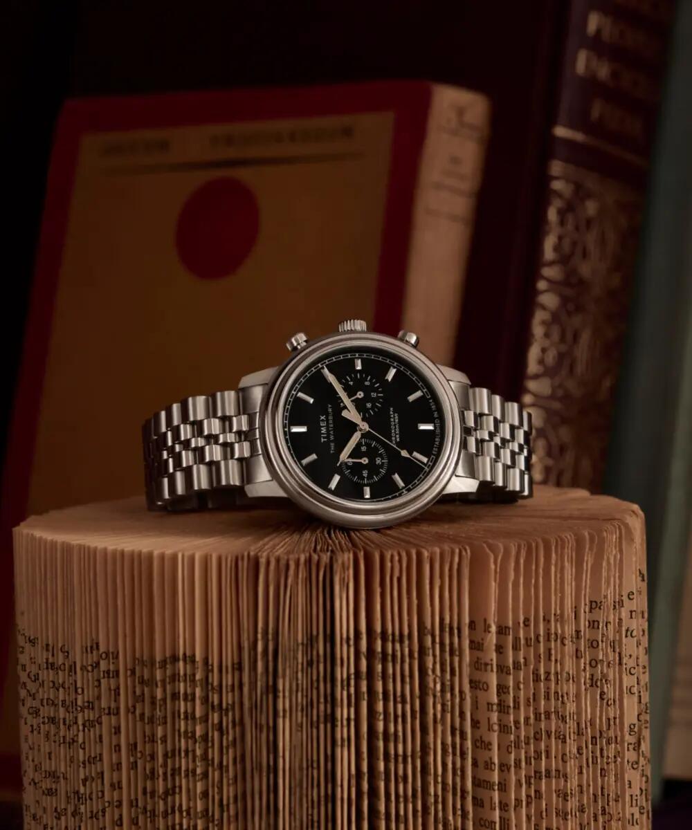 Timex Chronographe Montre Argent/Noir TW2Y23400 5/10