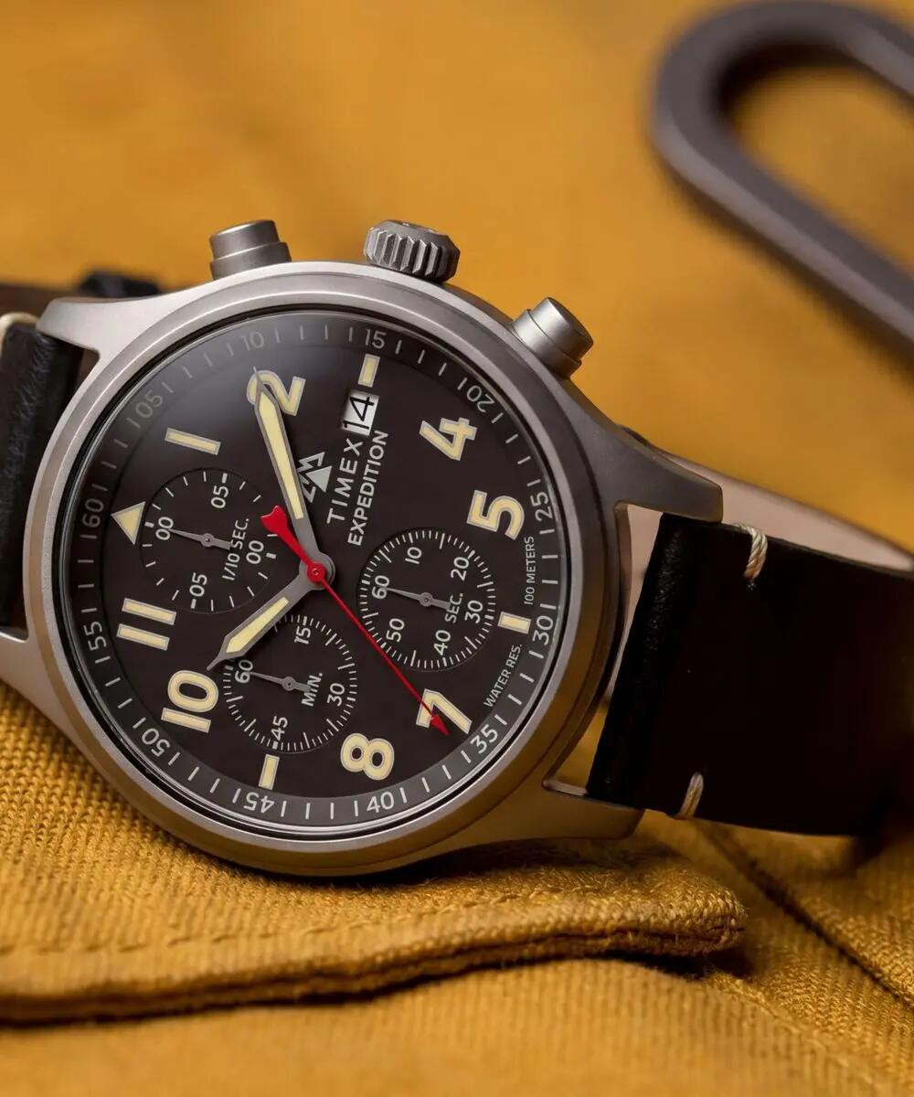 Timex Chronographe Montre Noir/Noir TW2Y89200 5/6