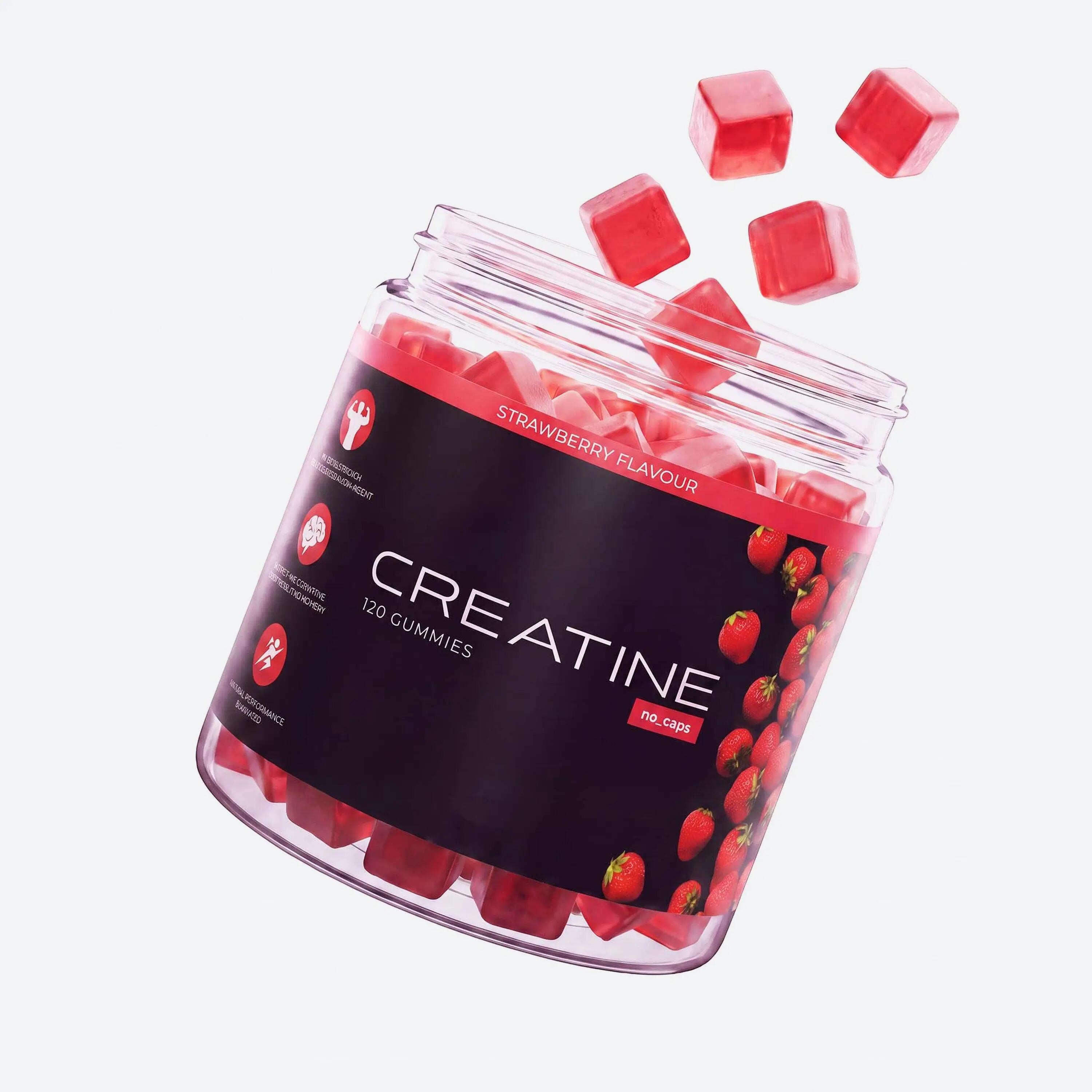 Żelki z kreatyną DMT no_caps Creatine 120 szt. 4/5