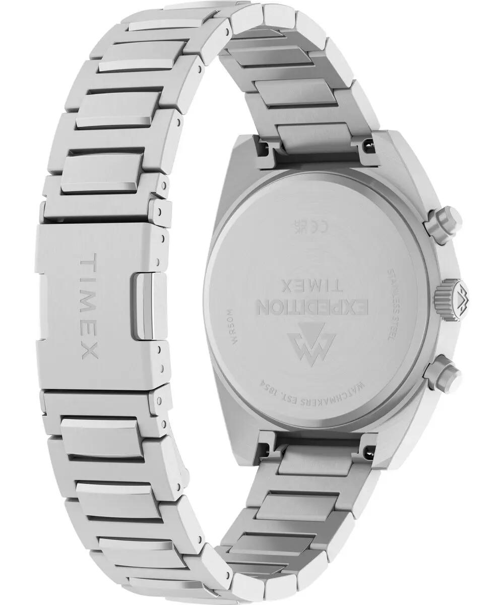 Timex Chronograph Uhr Silber/Schwarz TW2Y61200 4/6