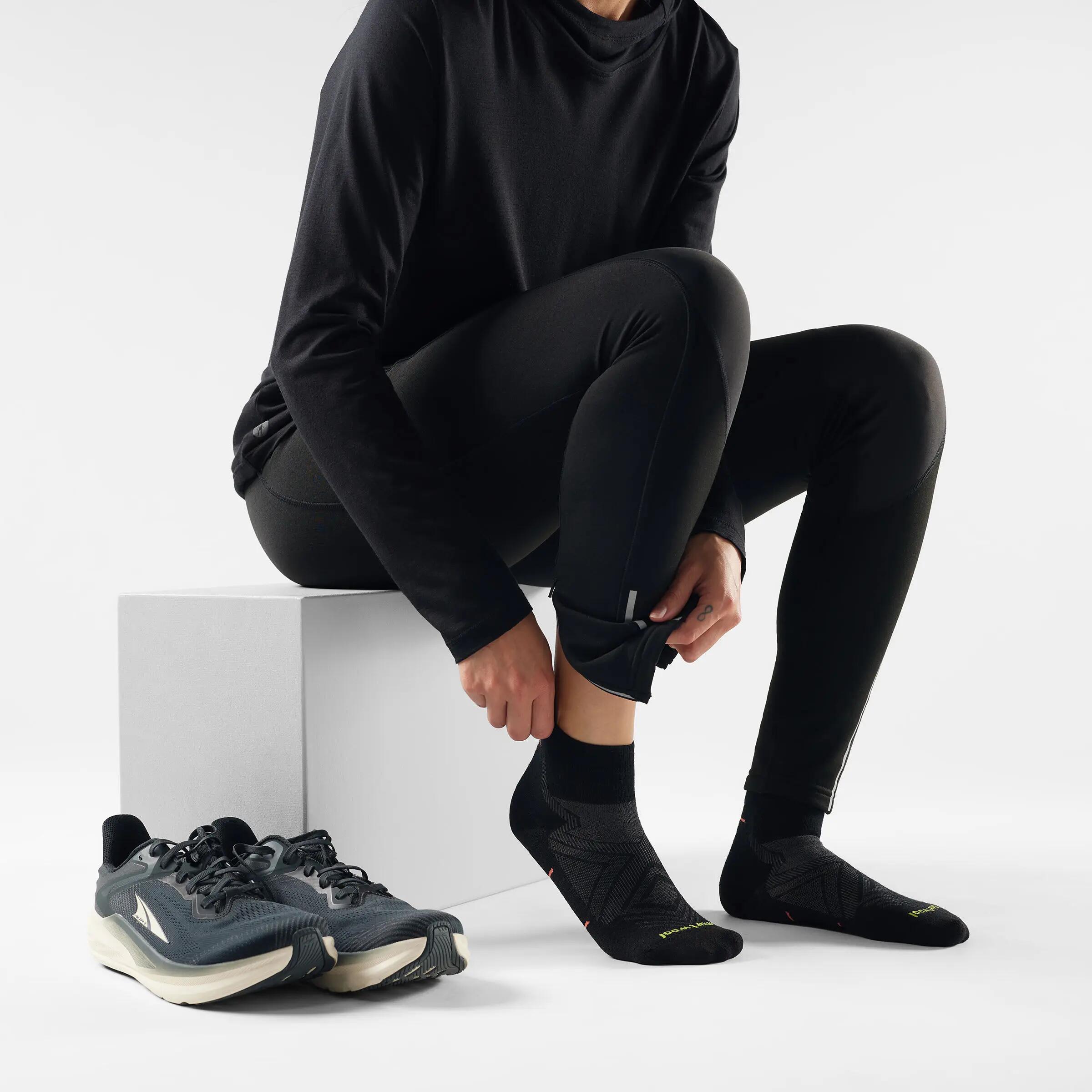 Șosete Merino alergare Smartwool Run - negru | Ankle | Zero Cushion 2/2