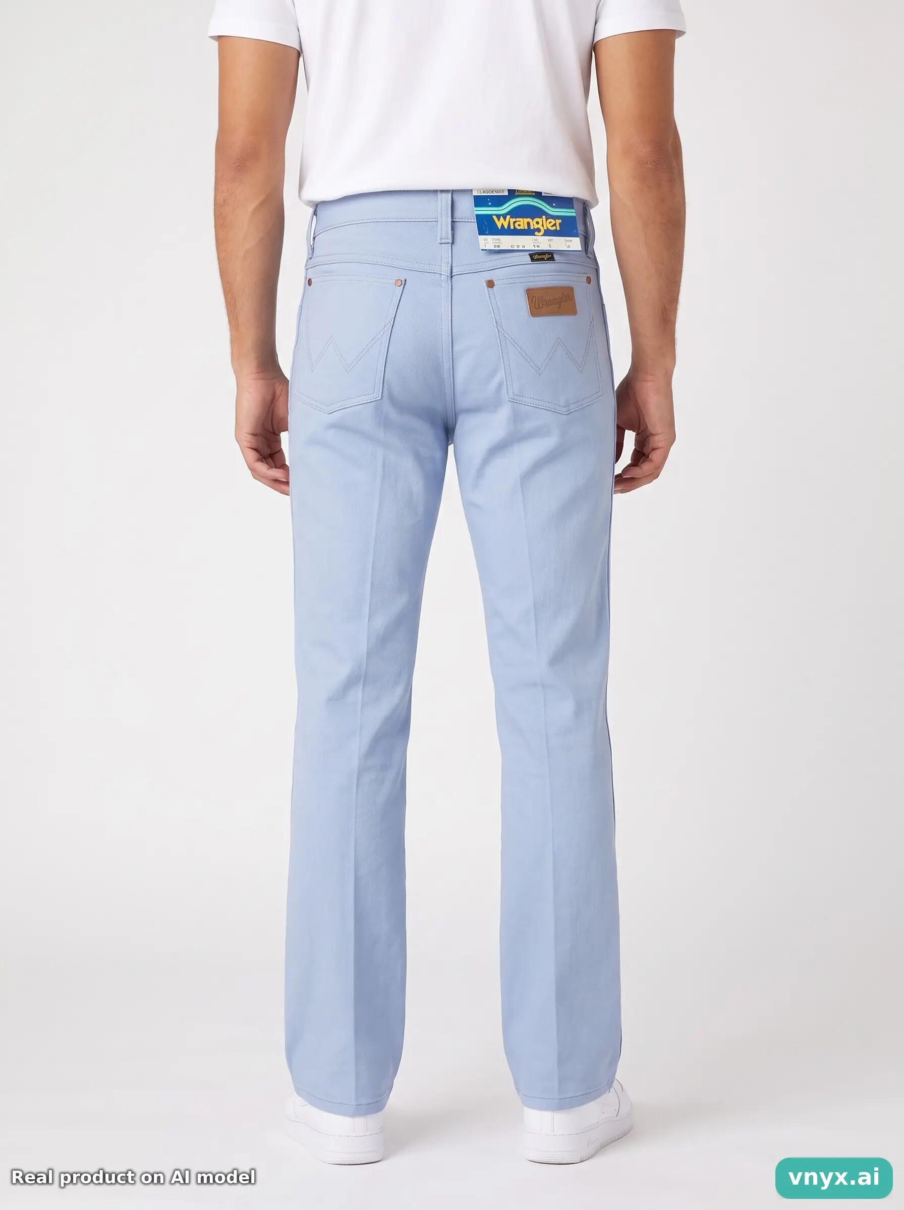 Second Life - Vintage Wrangler Light Blue Jeans Men 26 L34 5/6