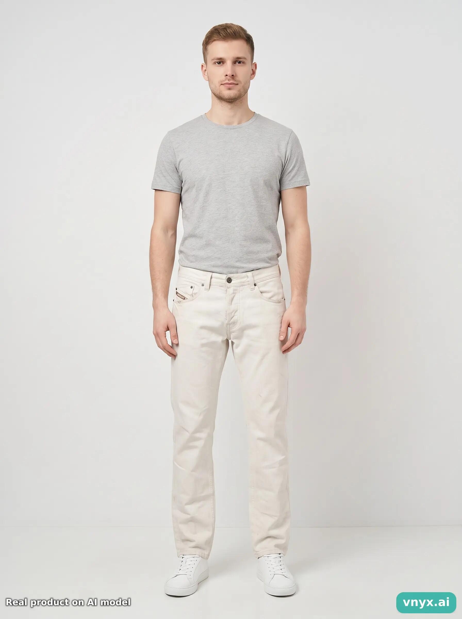Second Life - Vintage Diesel White Jeans Men 31 L32 3/6