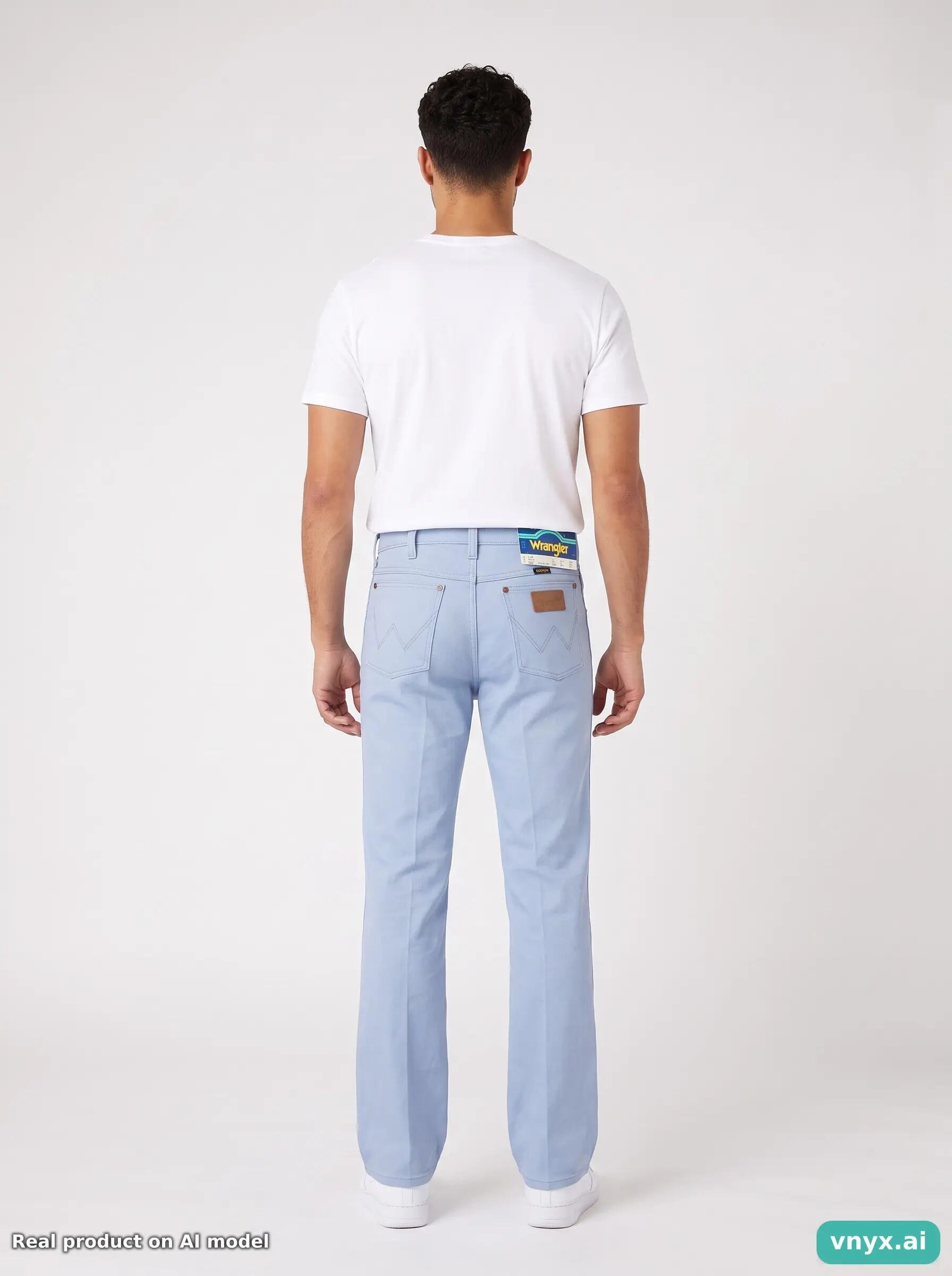 Second Life - Vintage Wrangler Light Blue Jeans Men 26 L34 4/6