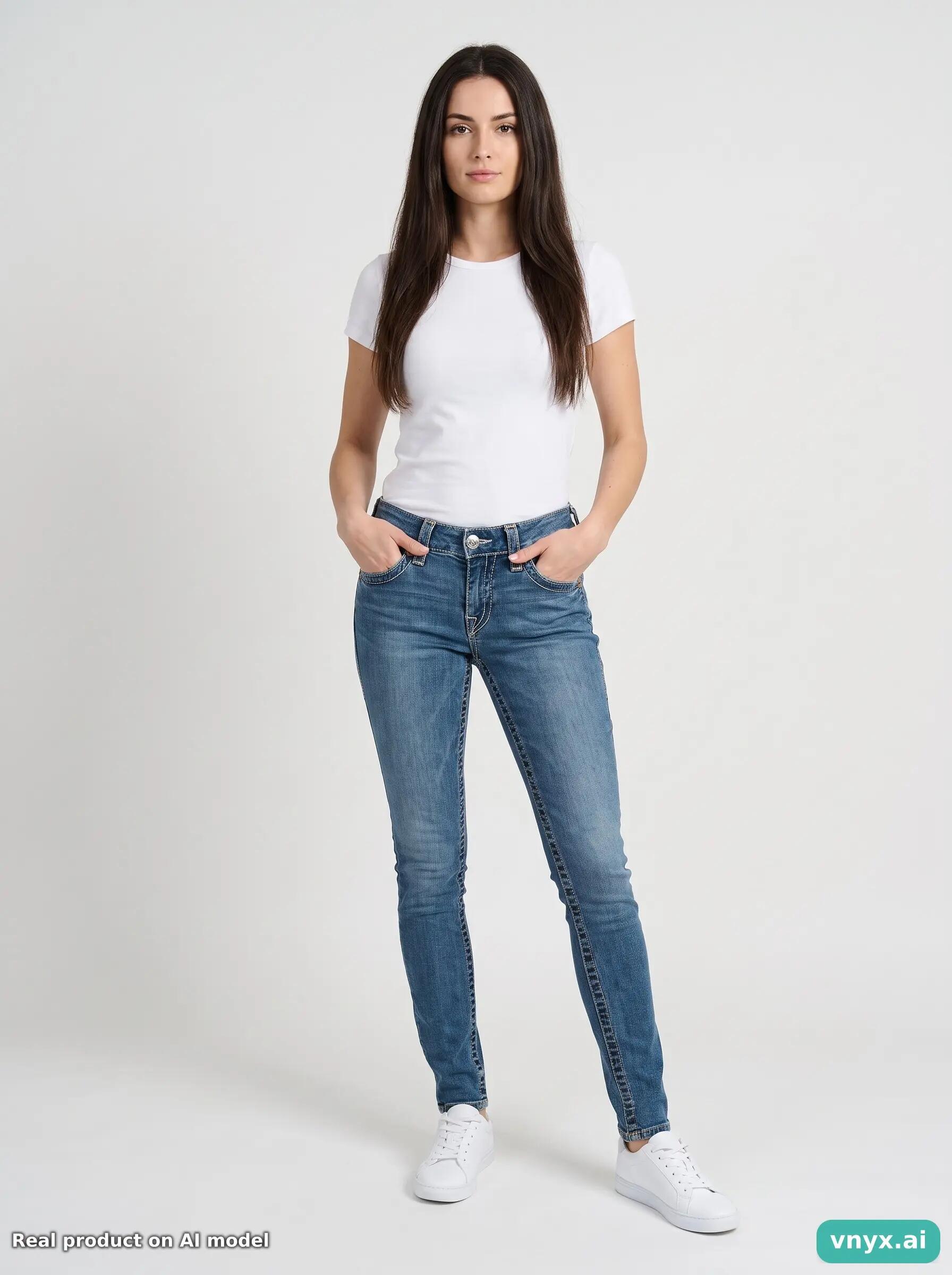 Second Life - Vintage Brand Jeans Light Blue Jeans Women 26 3/6
