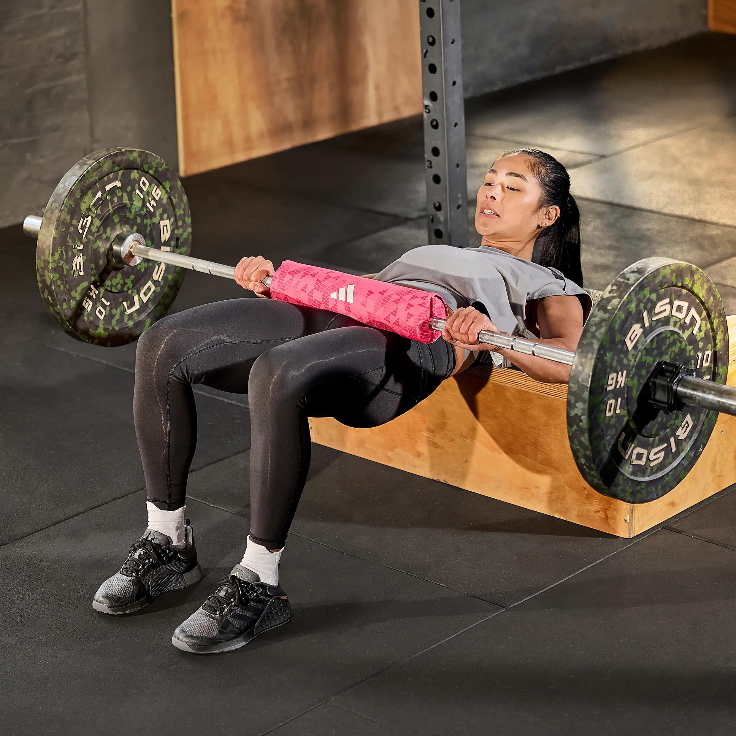 Tapis de barre Adidas en mousse NBR haute densité Rose 10/10