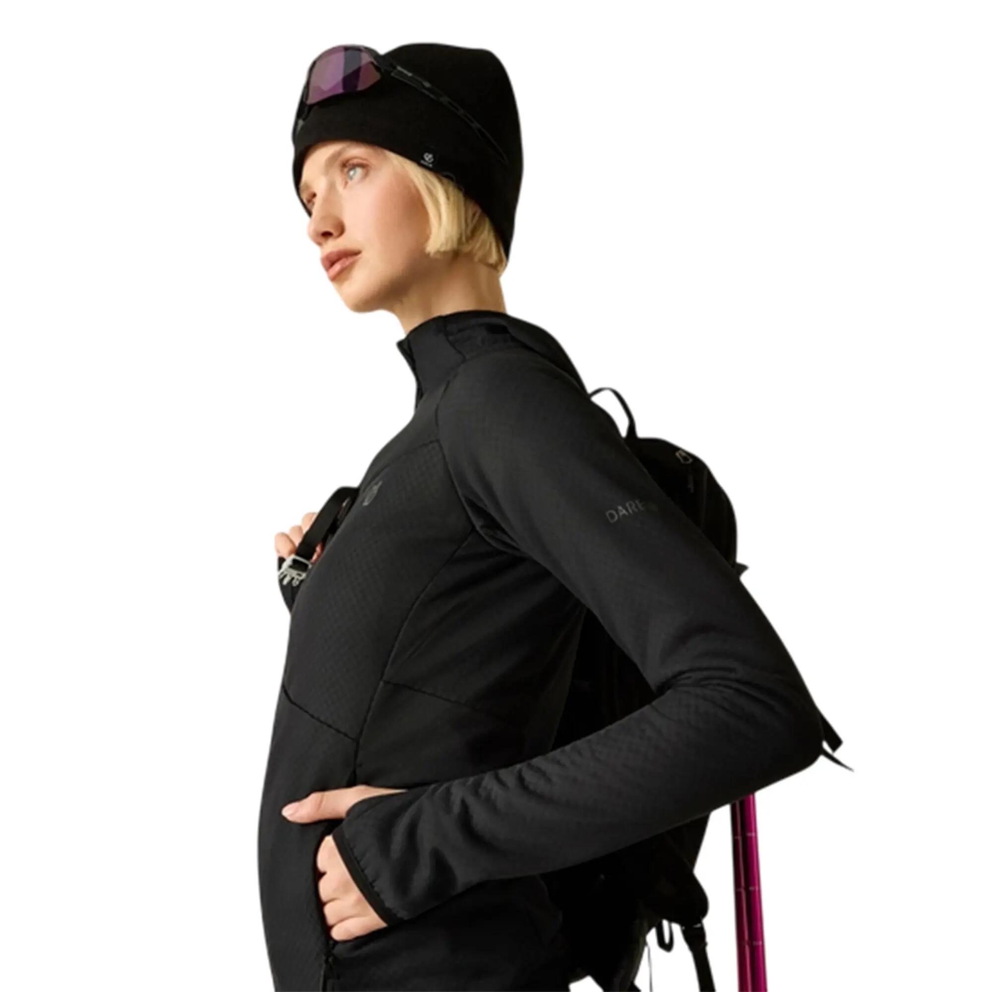 Veste De Sport Unie Et Extensible À Capuche HEAT WEAVE Femme (Noir) 7/7