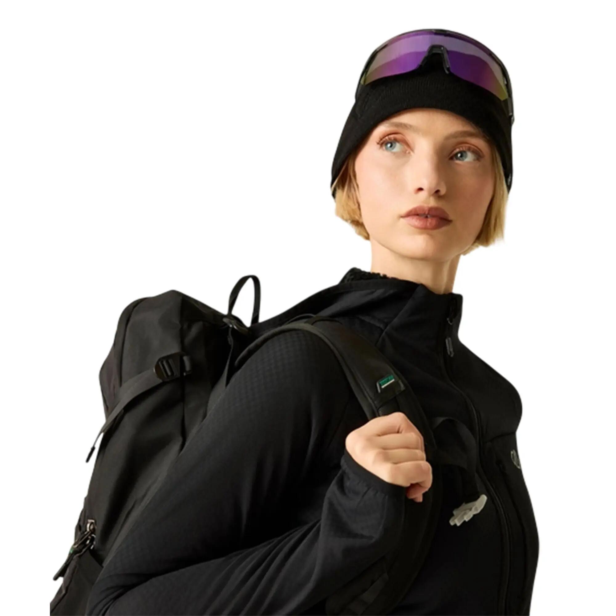 Veste De Sport Unie Et Extensible À Capuche HEAT WEAVE Femme (Noir) 6/7