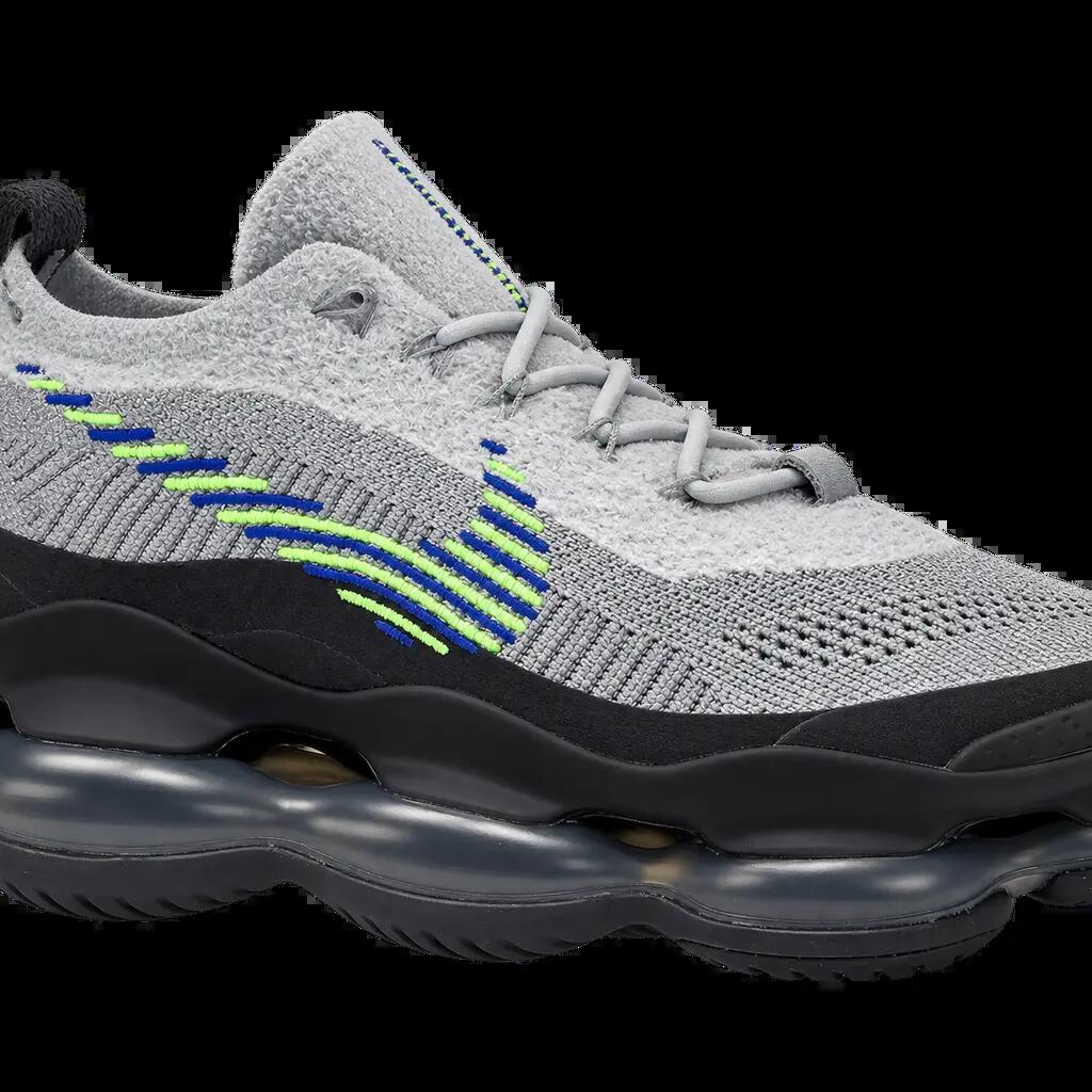 Herren - sneakers - flyknit - air max scorpion - wolf grey, volt