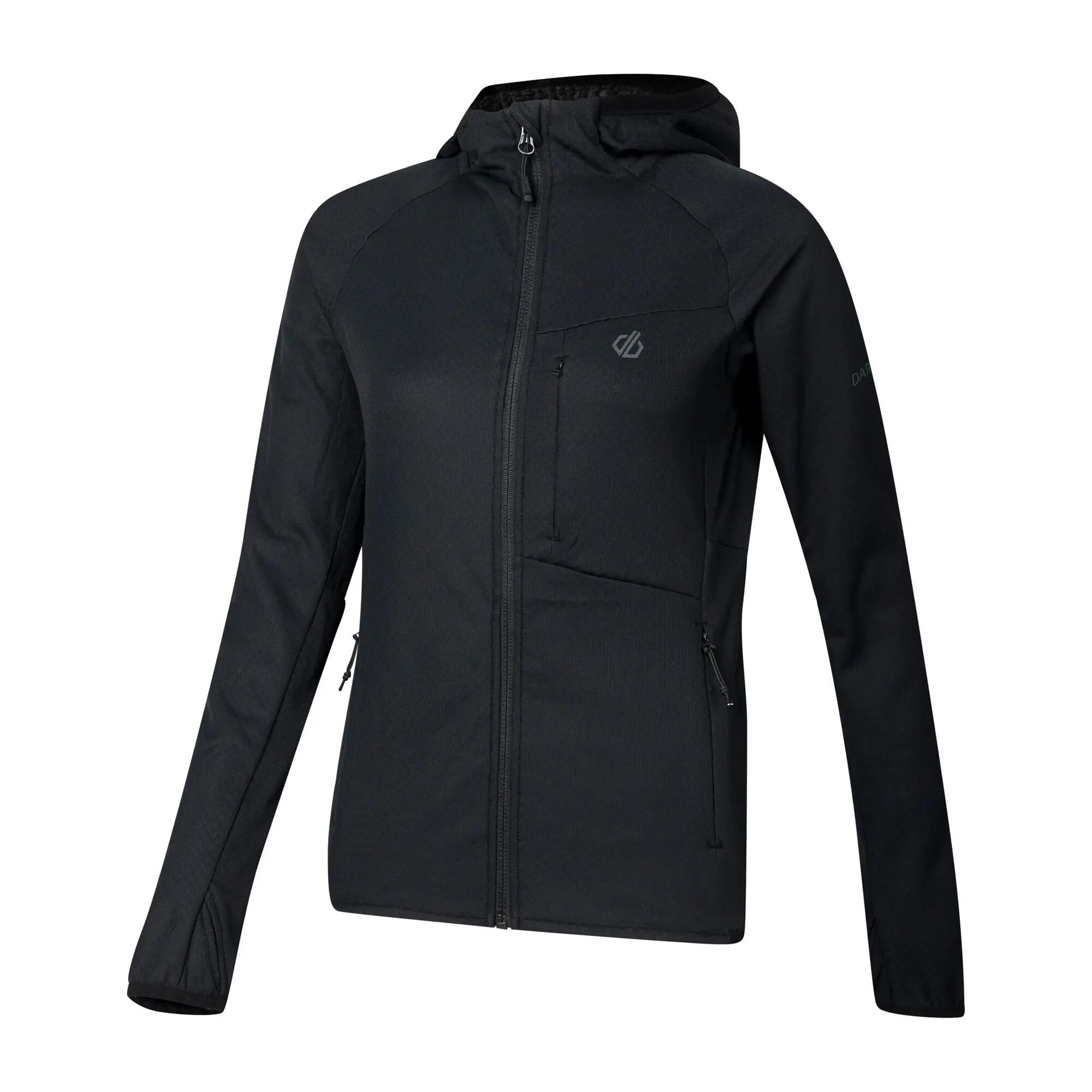 Veste De Sport Unie Et Extensible À Capuche HEAT WEAVE Femme (Noir) 4/7