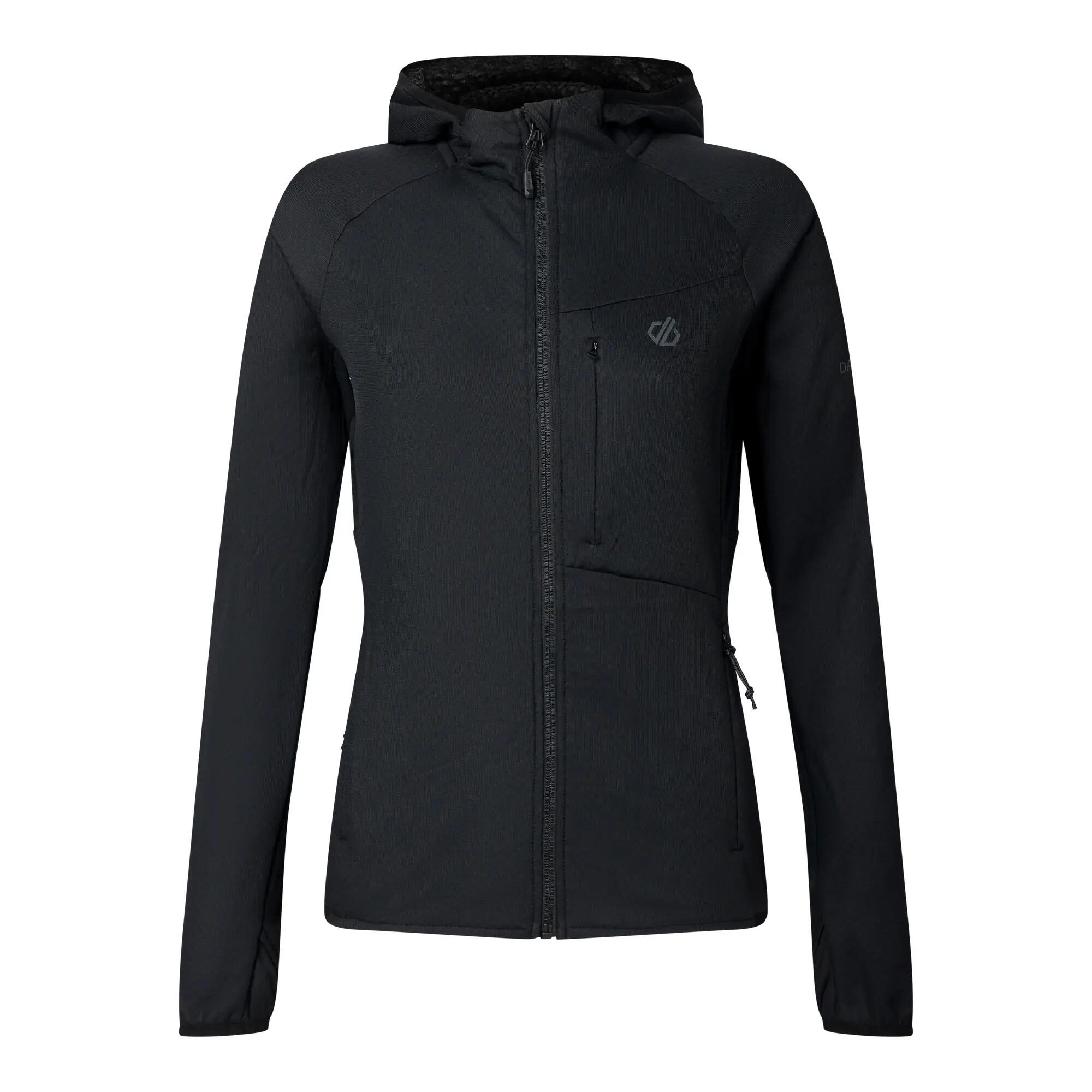 Veste De Sport Unie Et Extensible À Capuche HEAT WEAVE Femme (Noir) 2/7