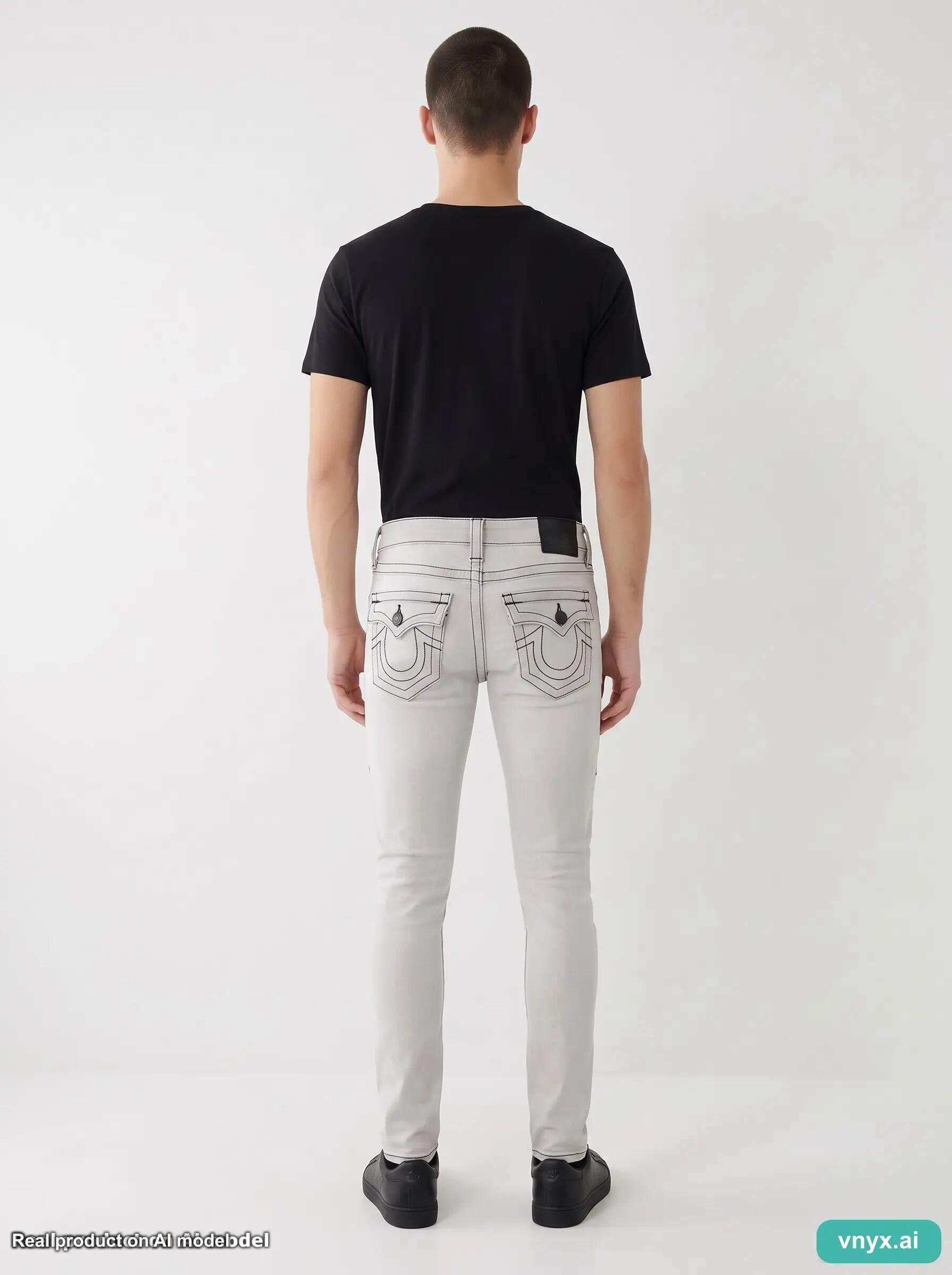 Second Life - Vintage True Religion Beige Jeans Men 29 L33 3/5