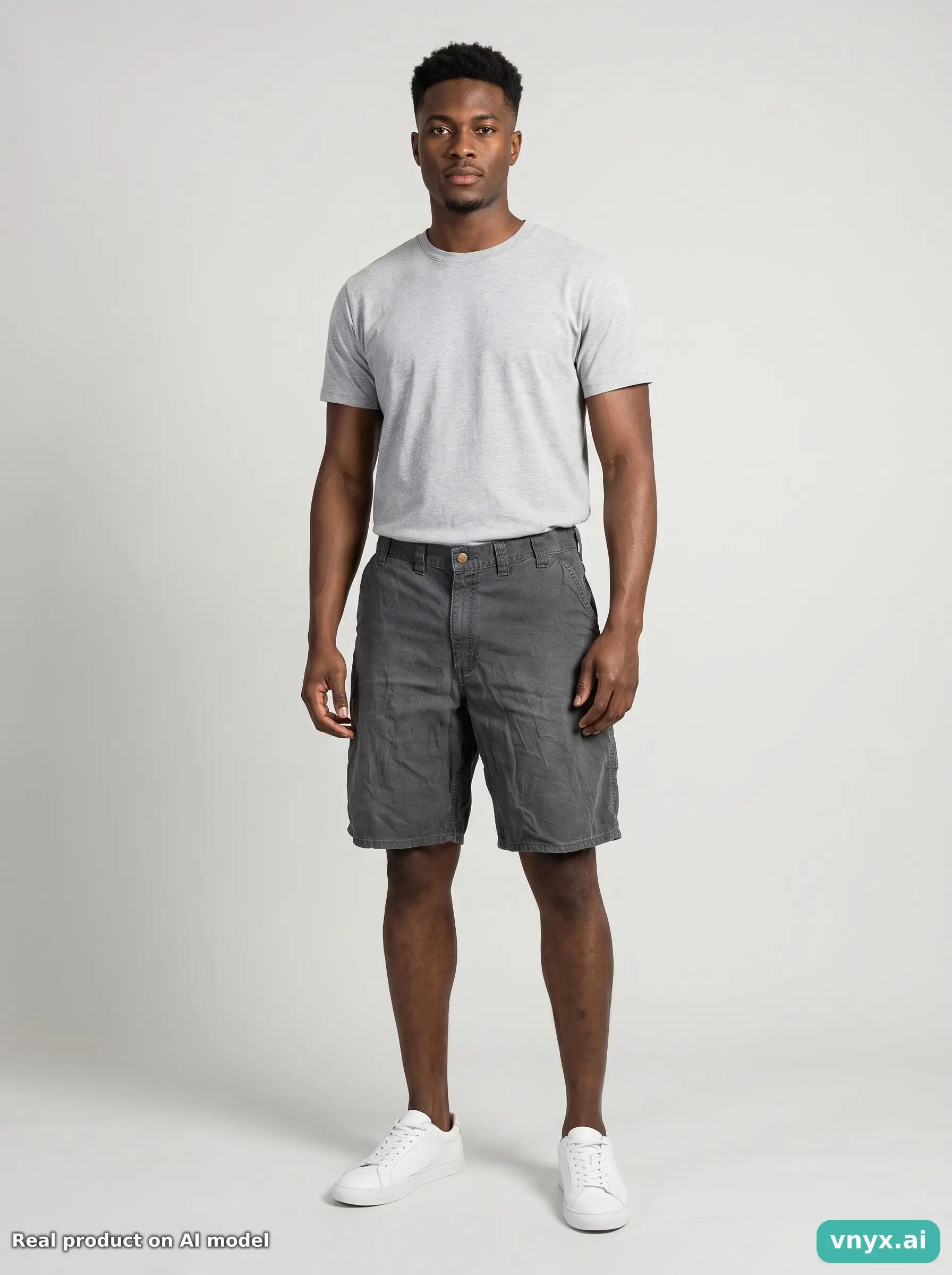 Second Life - Vintage Carhartt Charcoal Shorts Men 41 L10 3/6