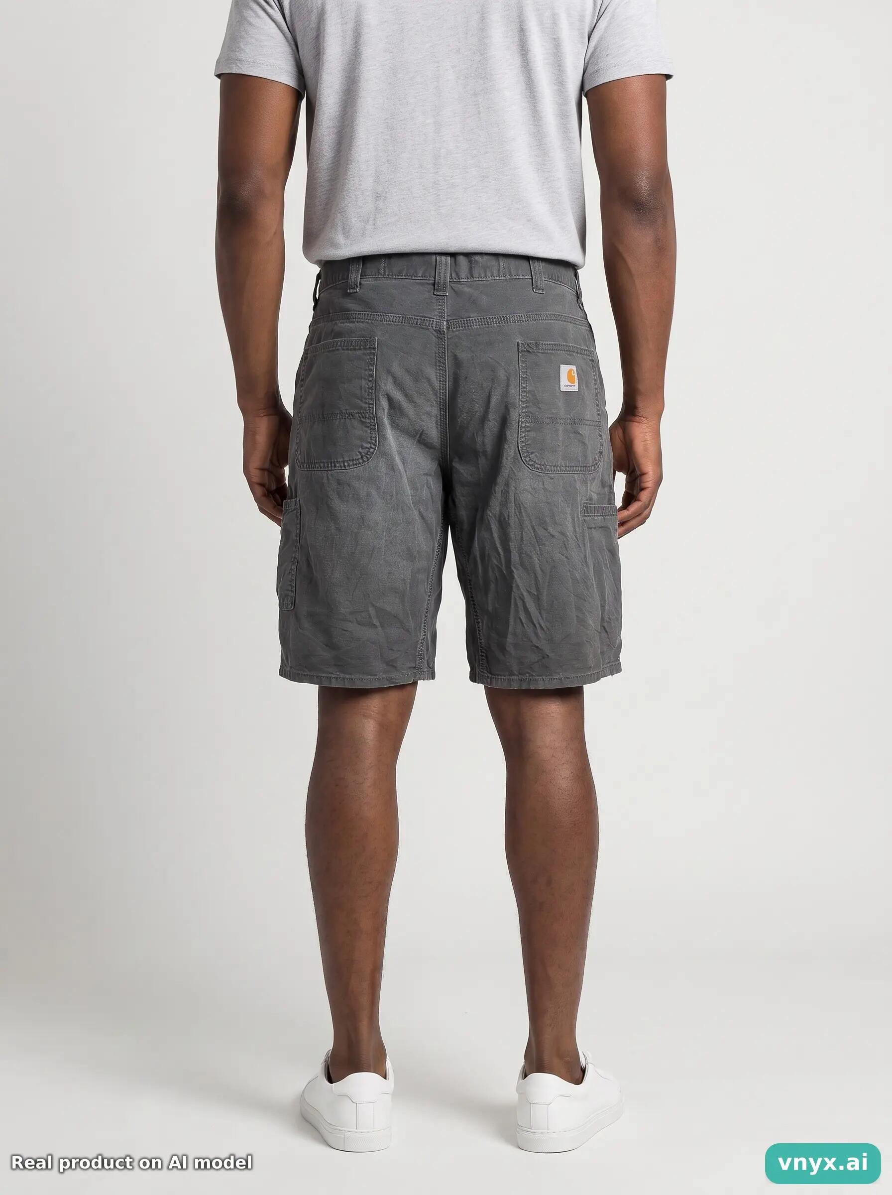 Second Life - Vintage Carhartt Charcoal Shorts Men 41 L10 2/6