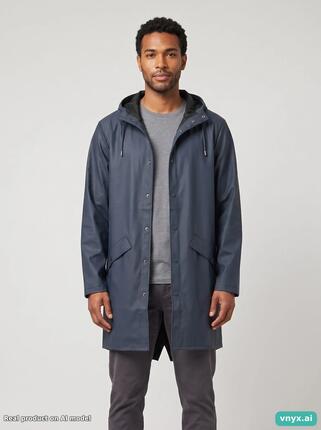 Second Life - Vintage RAINS Dark Blue Outdoor Jacket Men XS