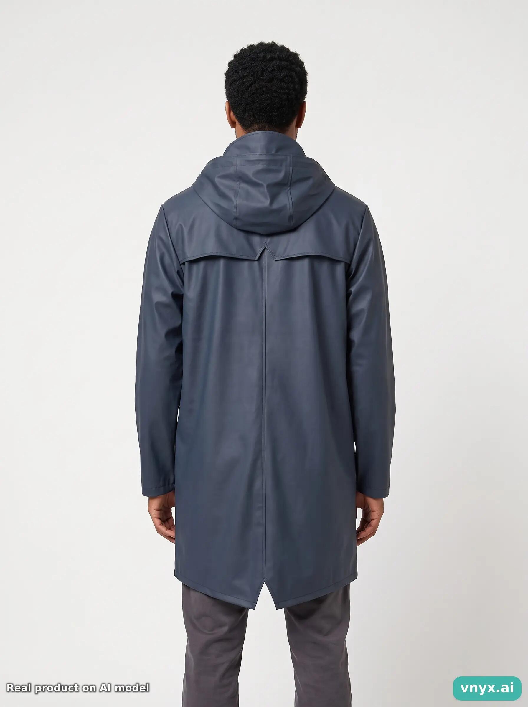 Second Life - Vintage RAINS Dark Blue Outdoor Jacket Men XS 2/5