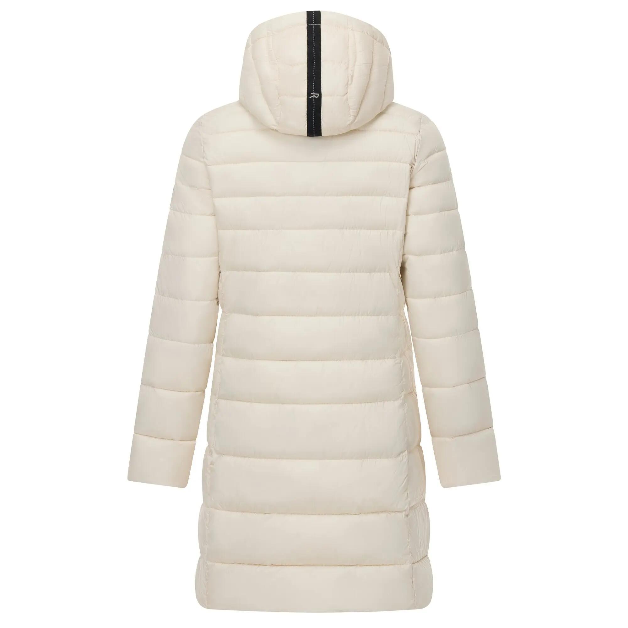 Veste Longue Matelassée Et Unie À Capuche AMARA Femme (Beige Clair) 3/7