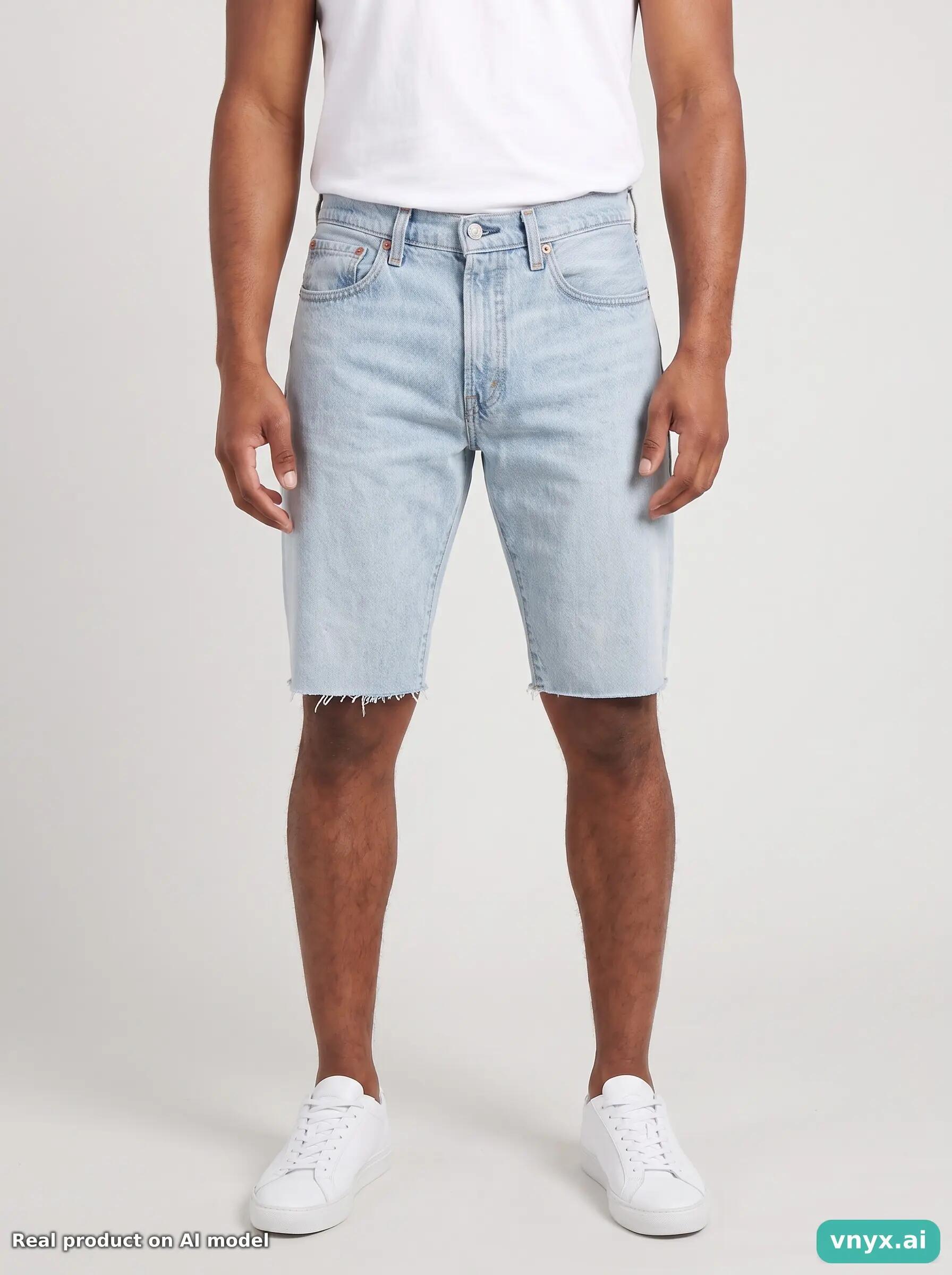 Second Life - Vintage LEVI STRAUSS & CO. Light Blue Shorts Men W29 L32 5/6