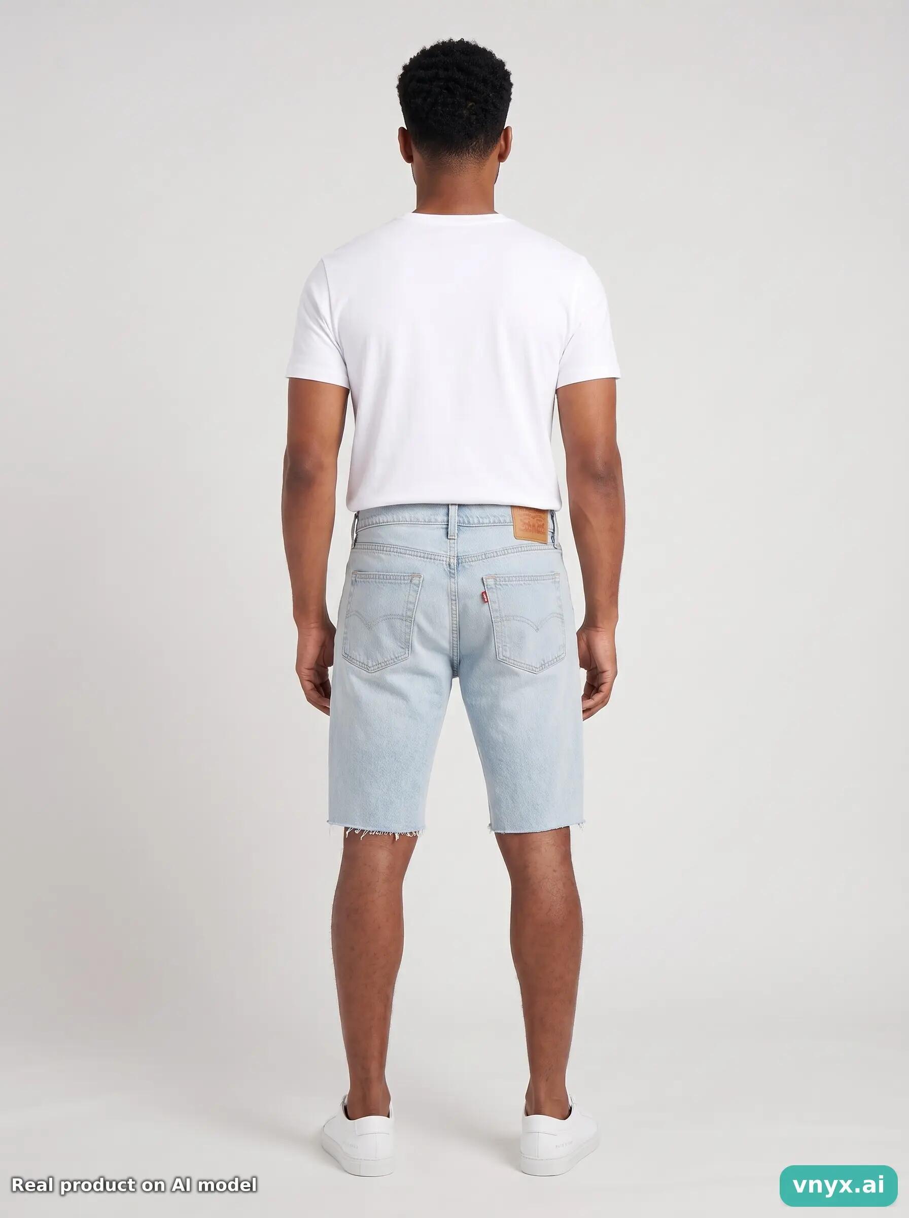 Second Life - Vintage LEVI STRAUSS & CO. Light Blue Shorts Men W29 L32 4/6